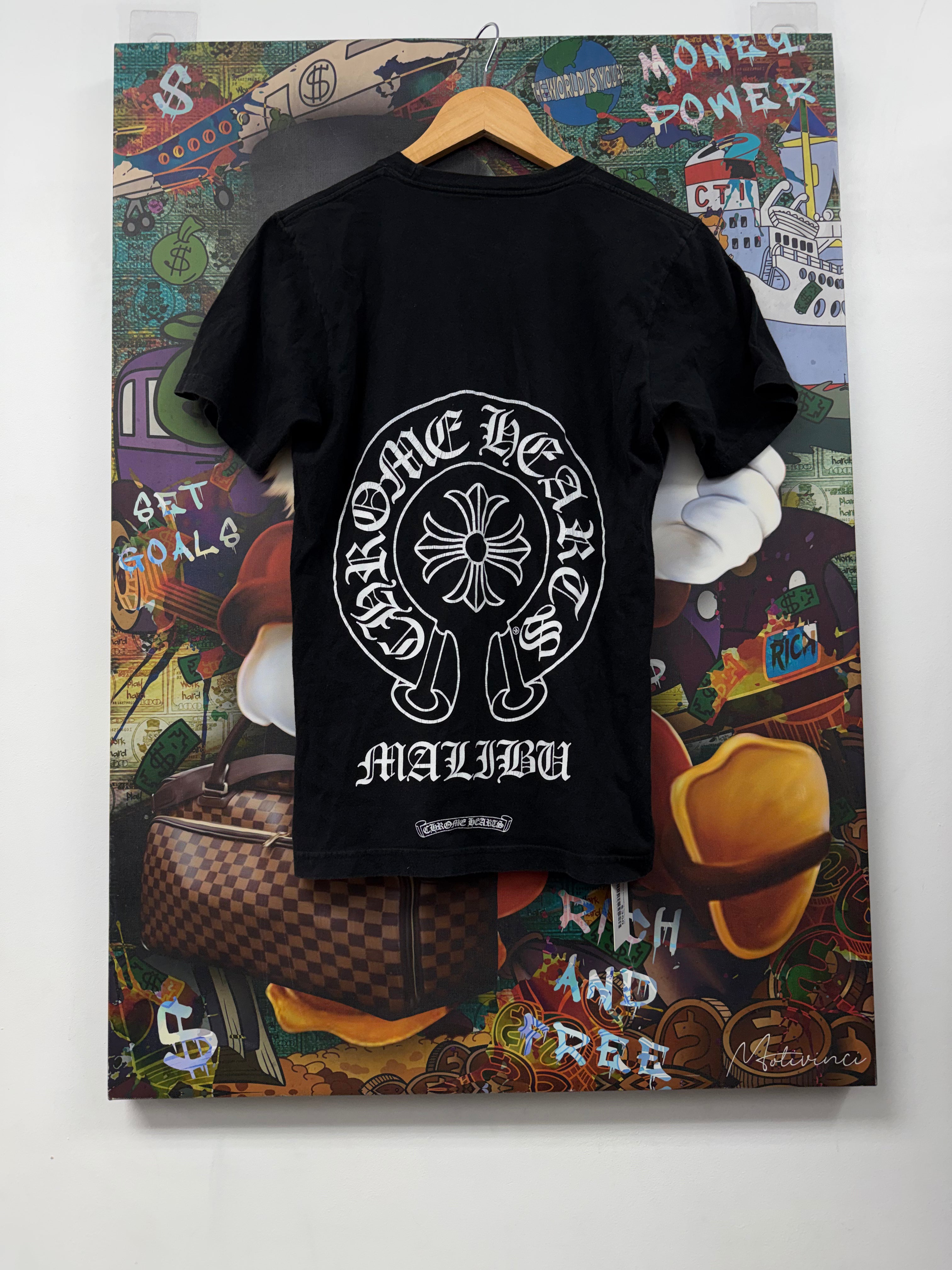 Chrome Hearts Black Horseshoe Malibu Tee