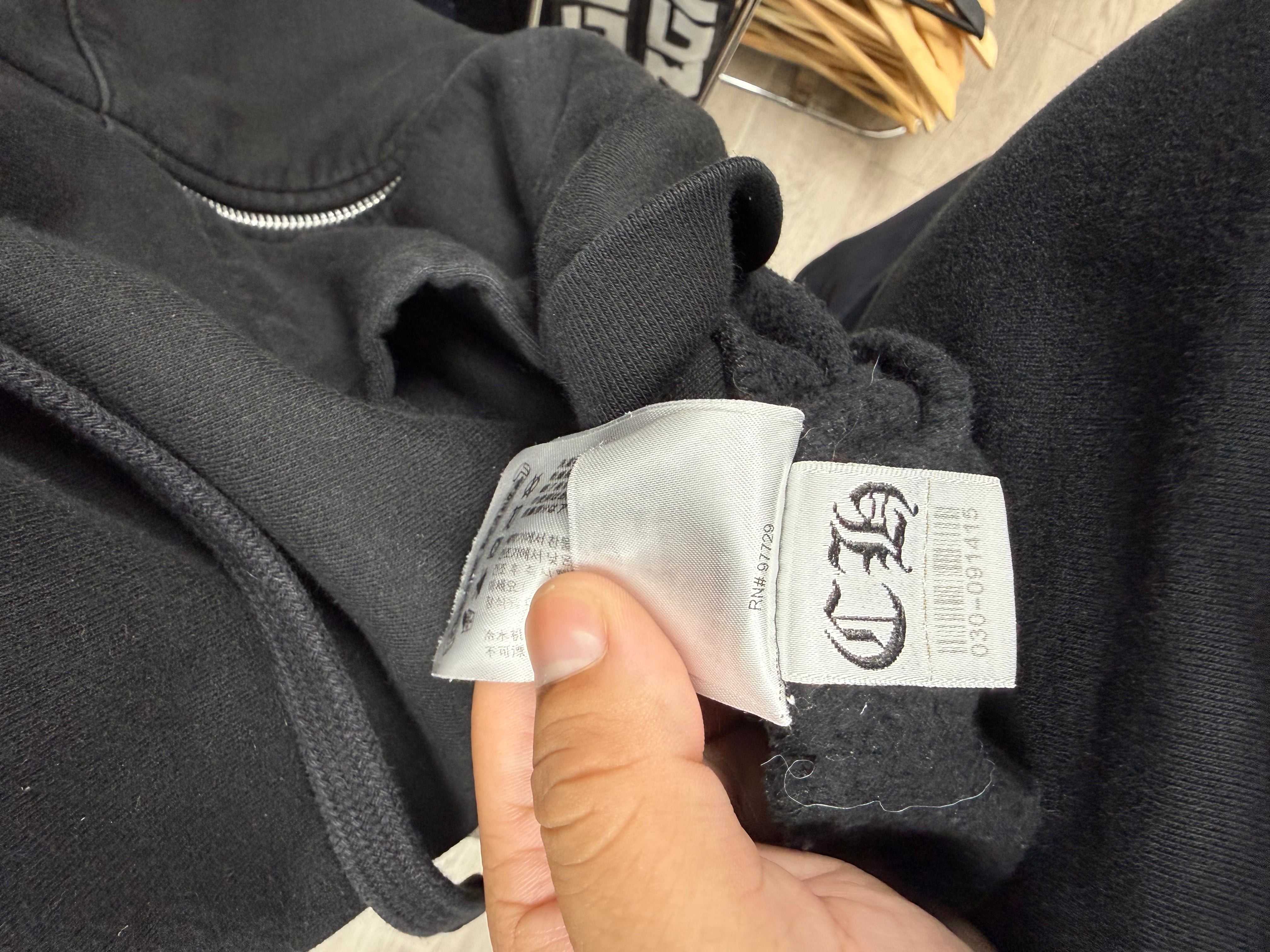Chrome  Hearts Black T Bar USA Shoulder Logo Zip Up
