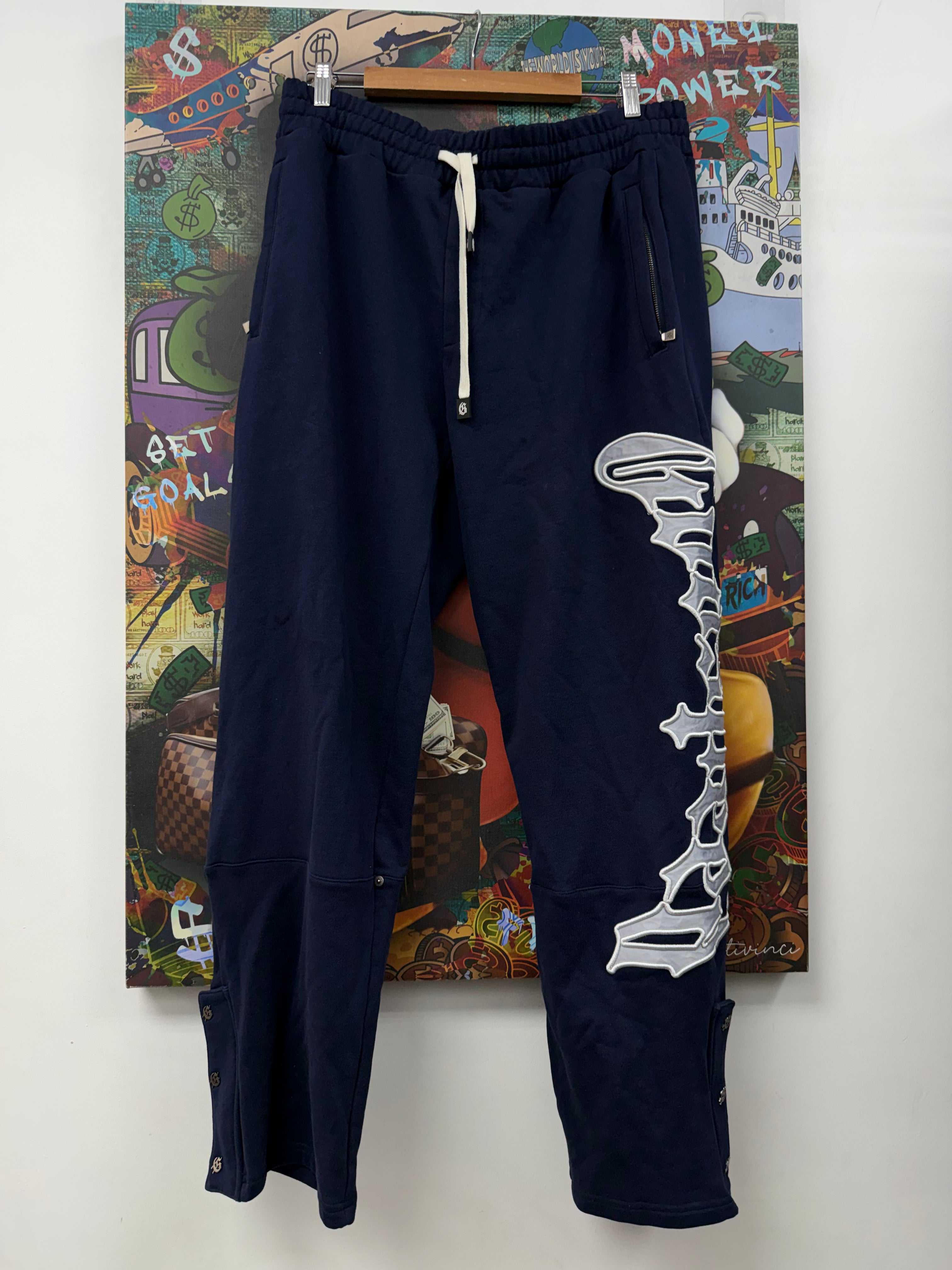 Godspeed Navy Silver Sweats
