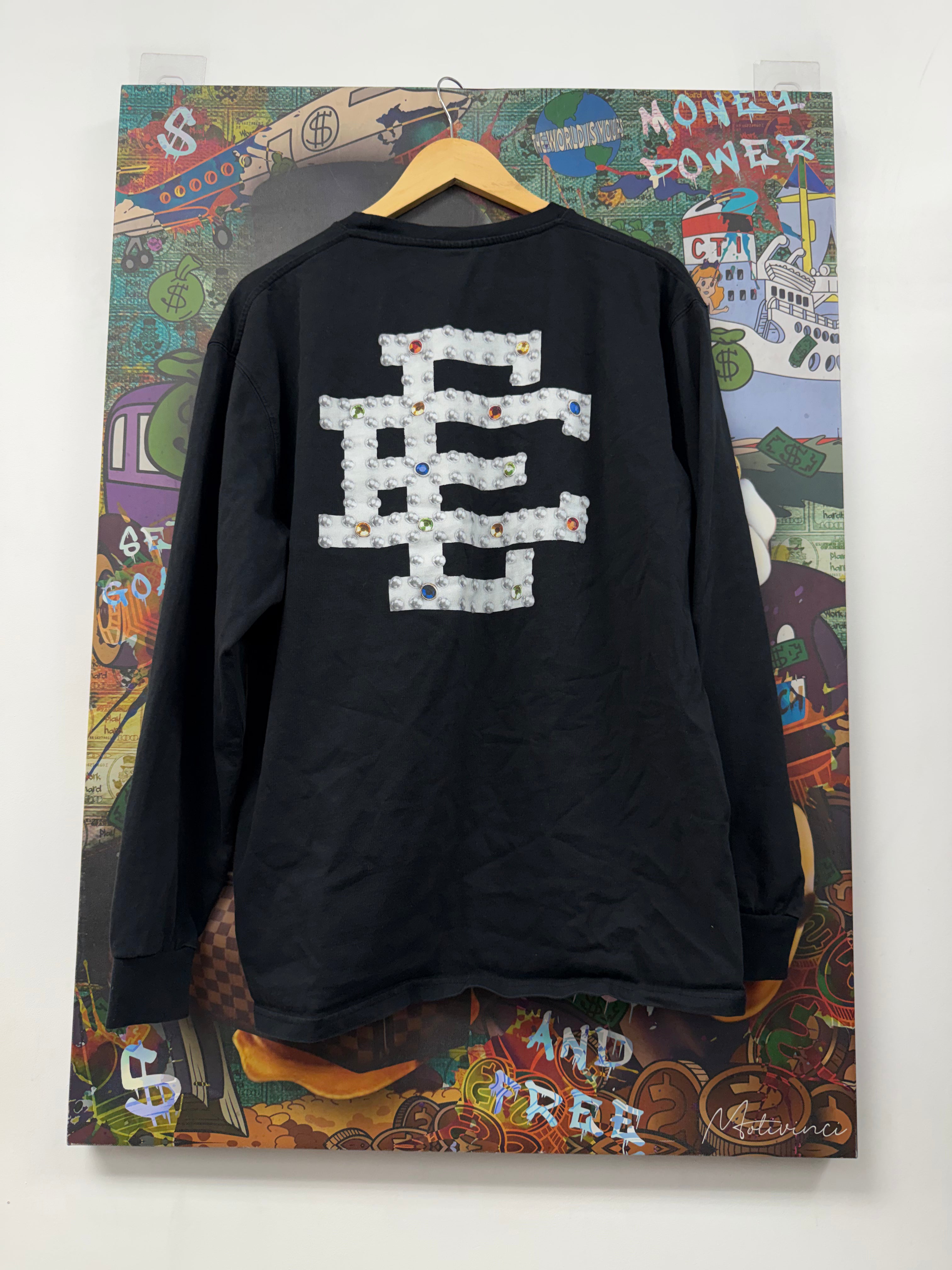 Eric Emanuel Black Studded Long Sleeve (Flawed)