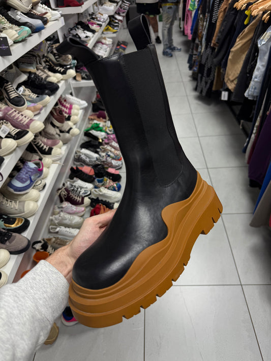 Bottega Tire Boots Black Gum 6 New