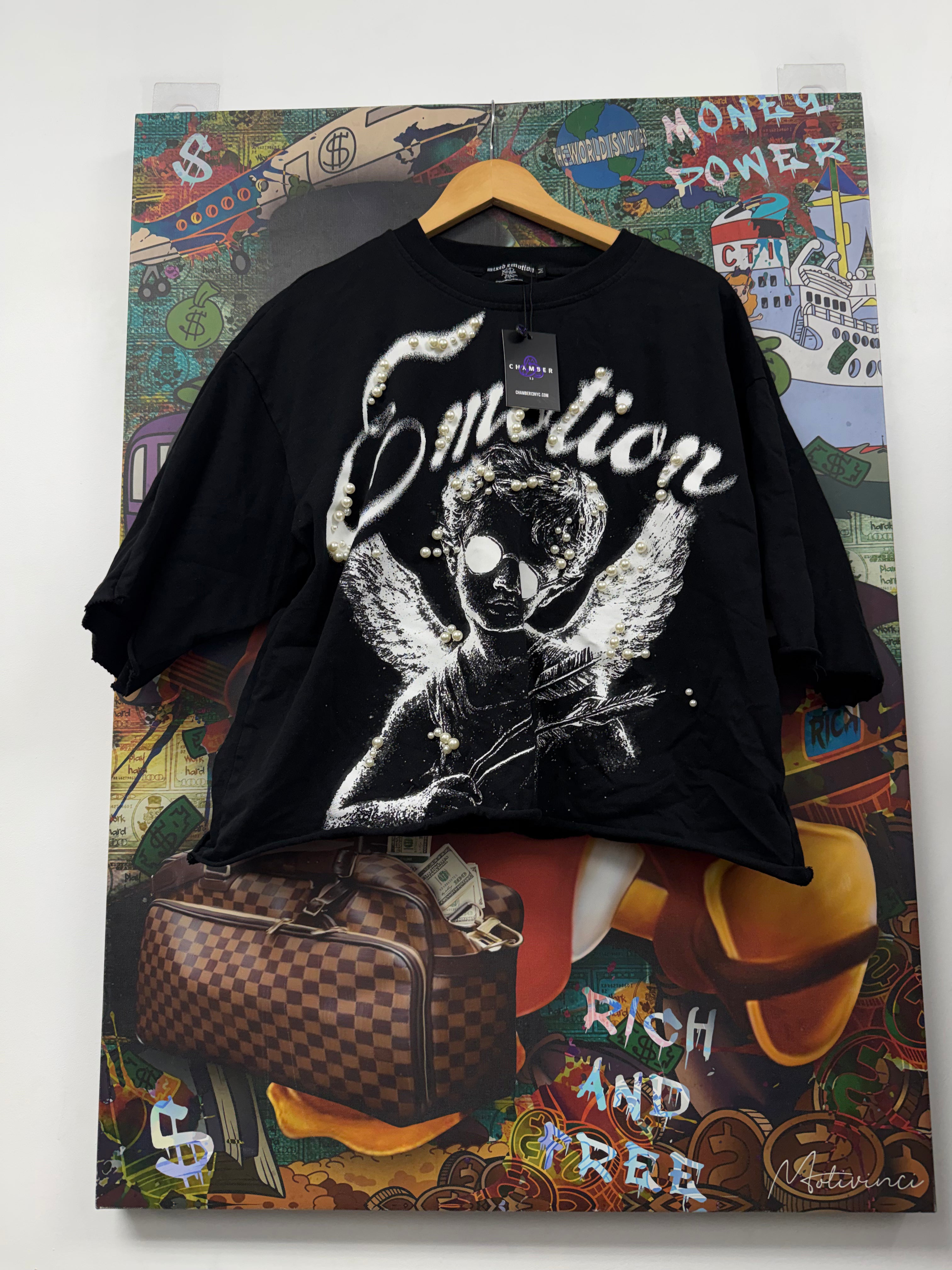 Mixed Emotions Pearl Cherub Tee