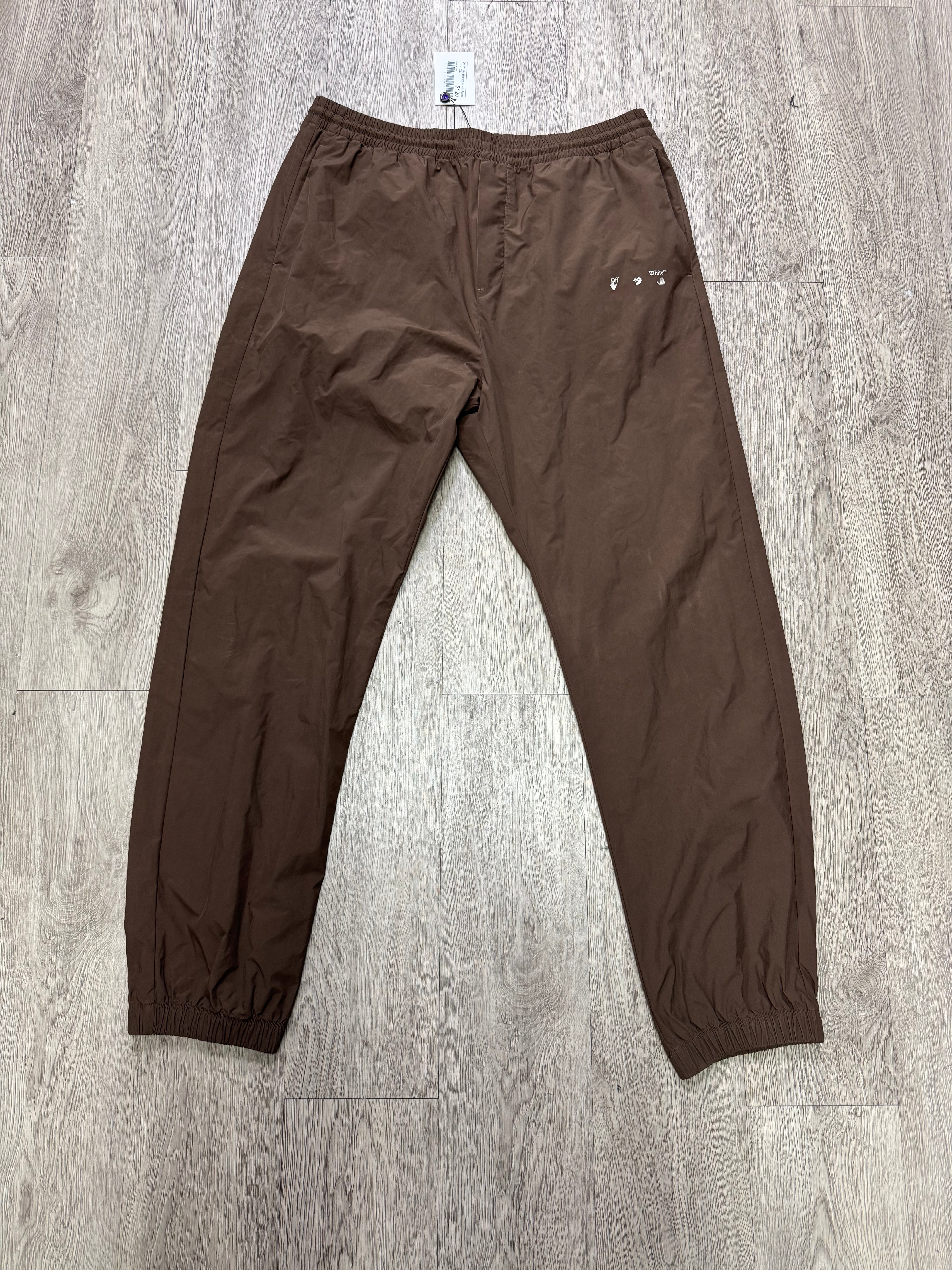 Off-White Brown Track Pants