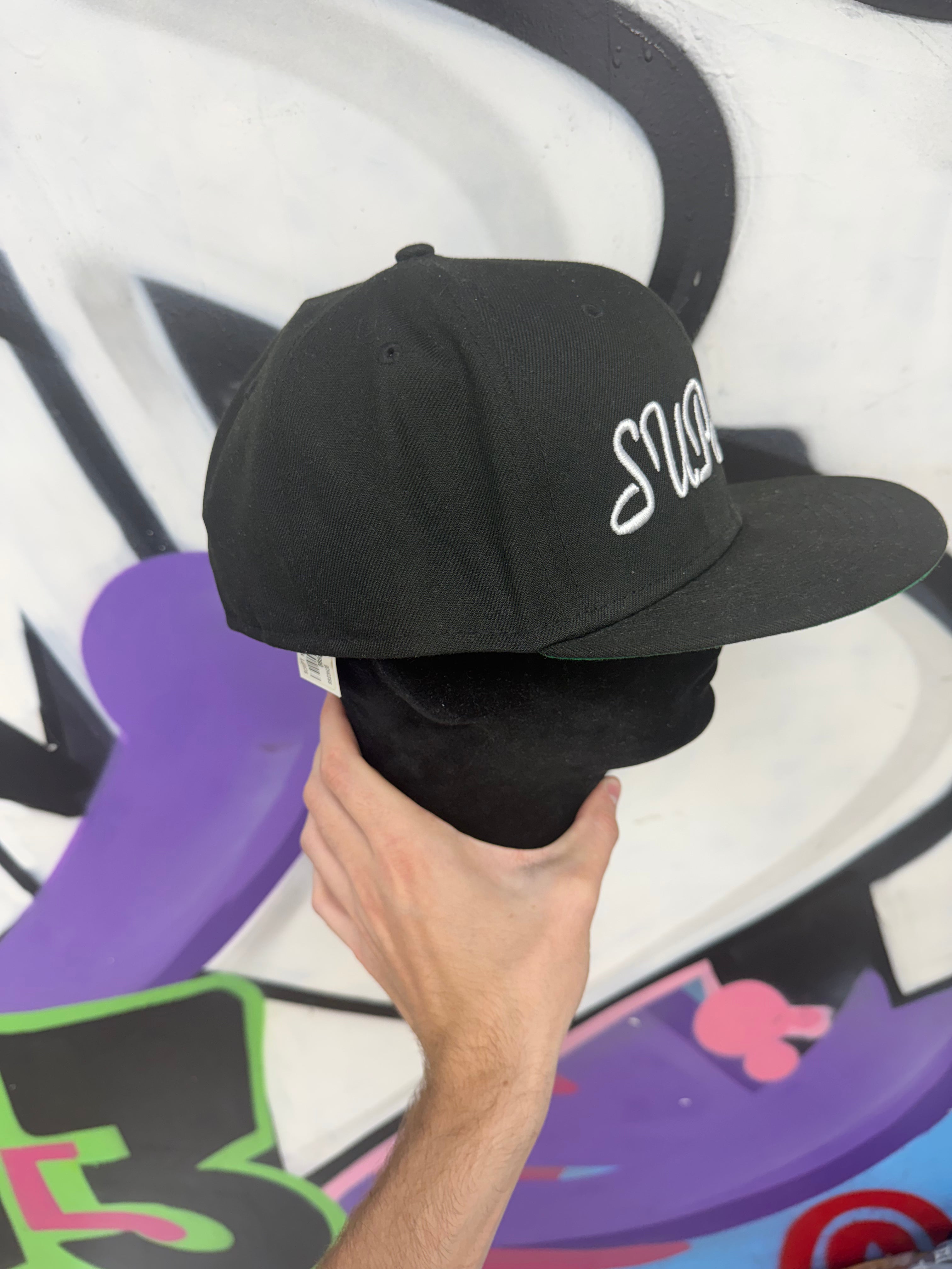 Supreme Black Scripture Hat