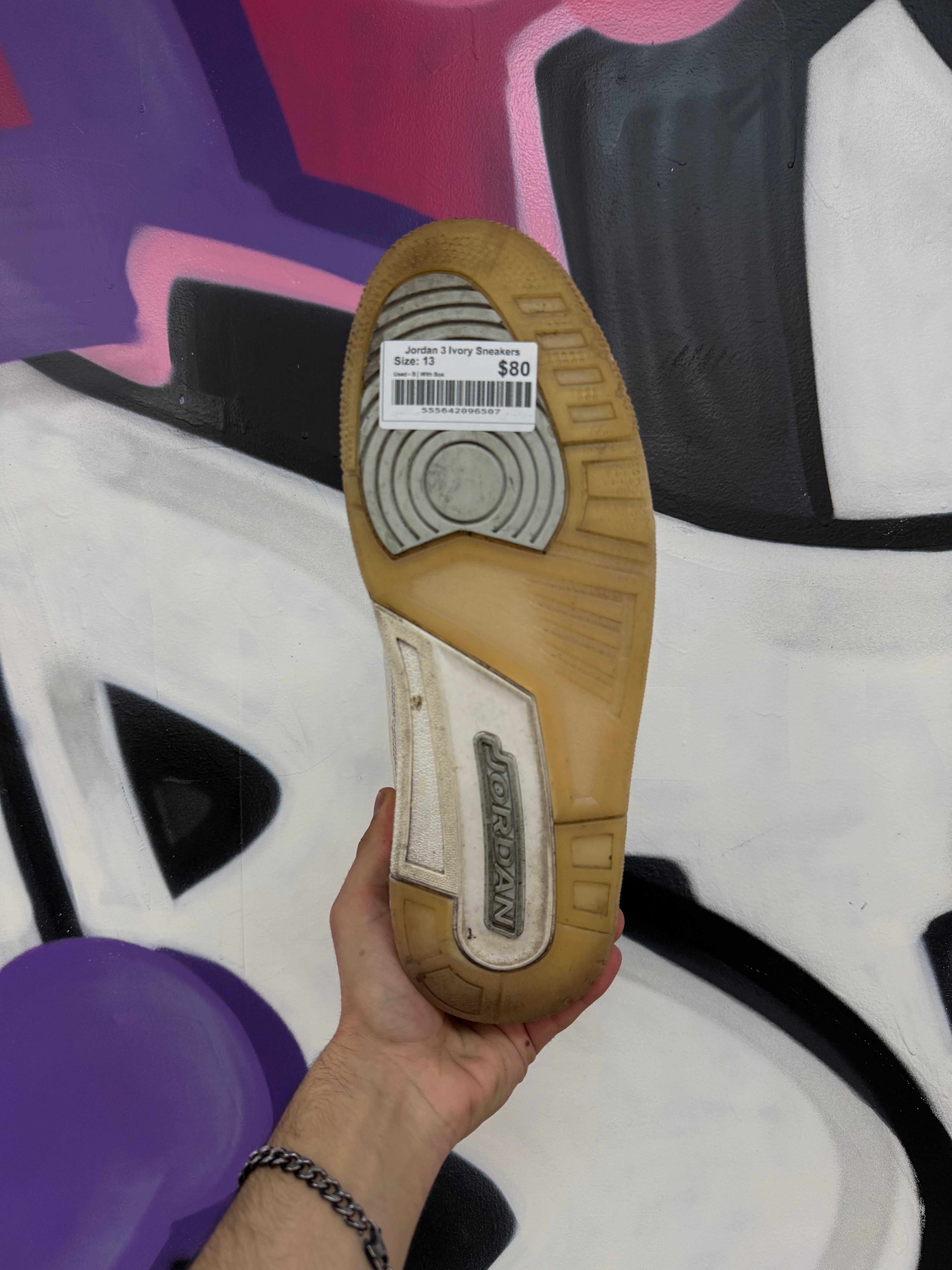 Jordan 3 Ivory Sneakers