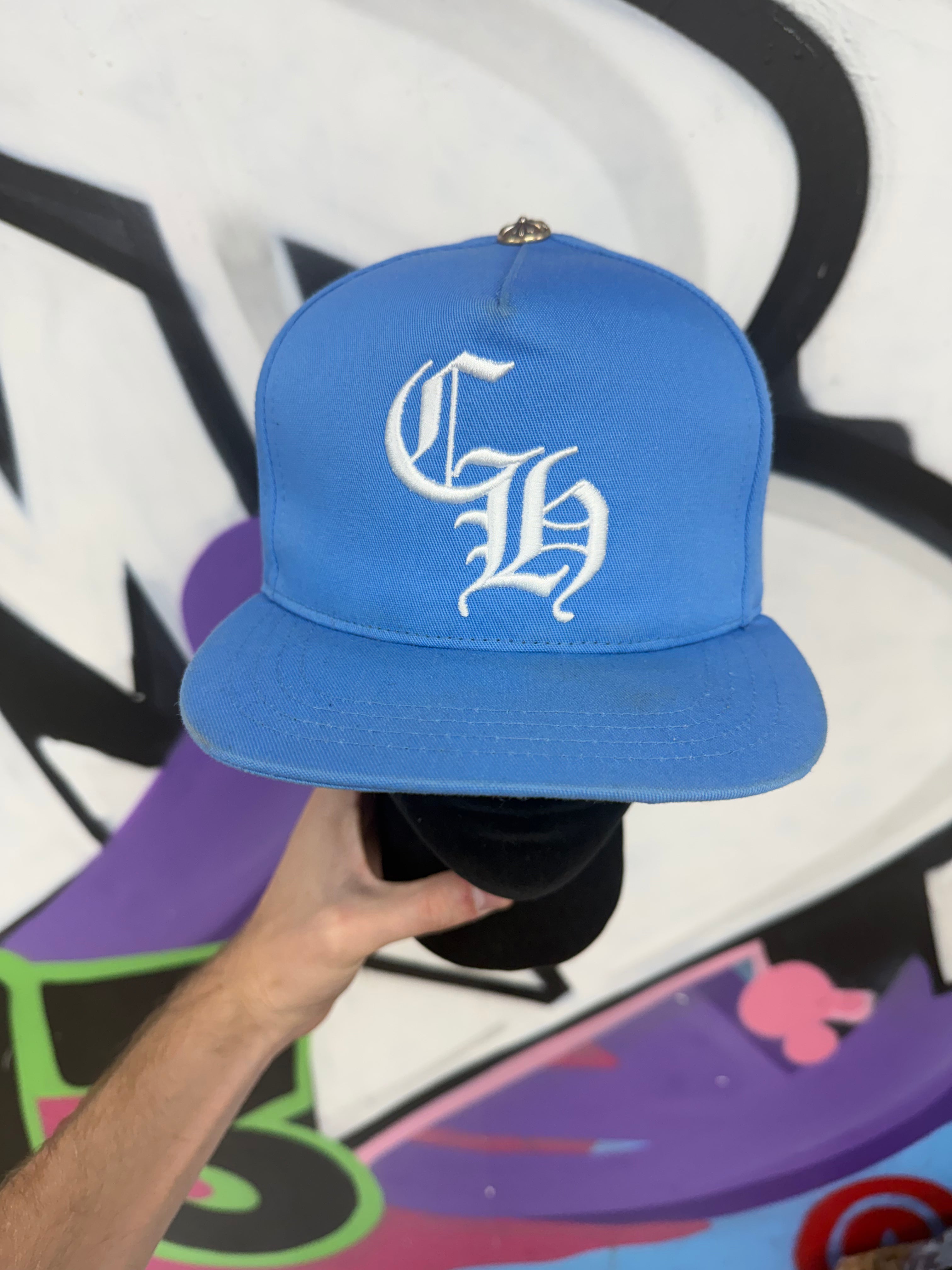 Chrome Hearts Baby Blue White St Barths CH Hat