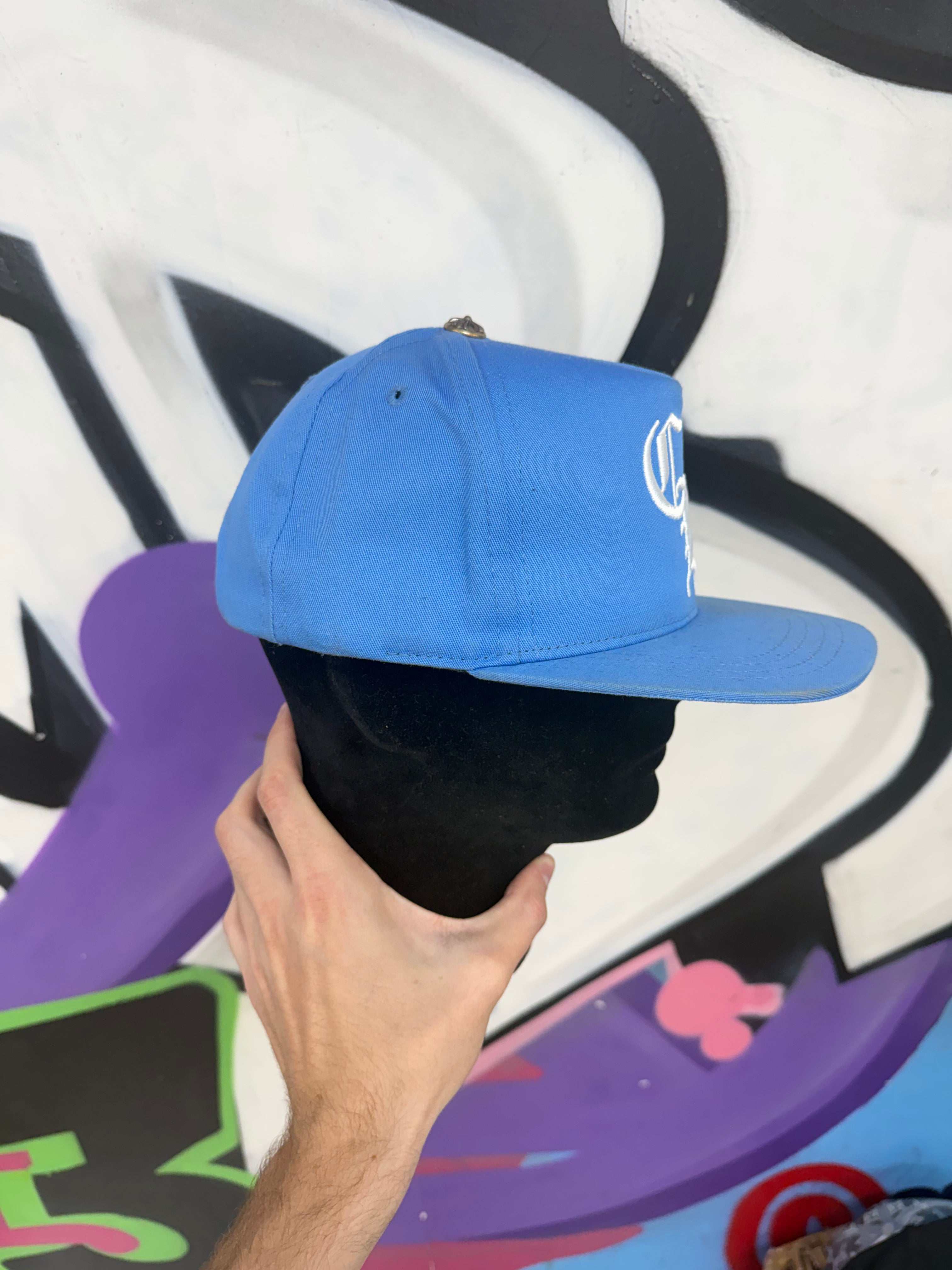 Chrome Hearts Baby Blue White St Barths CH Hat