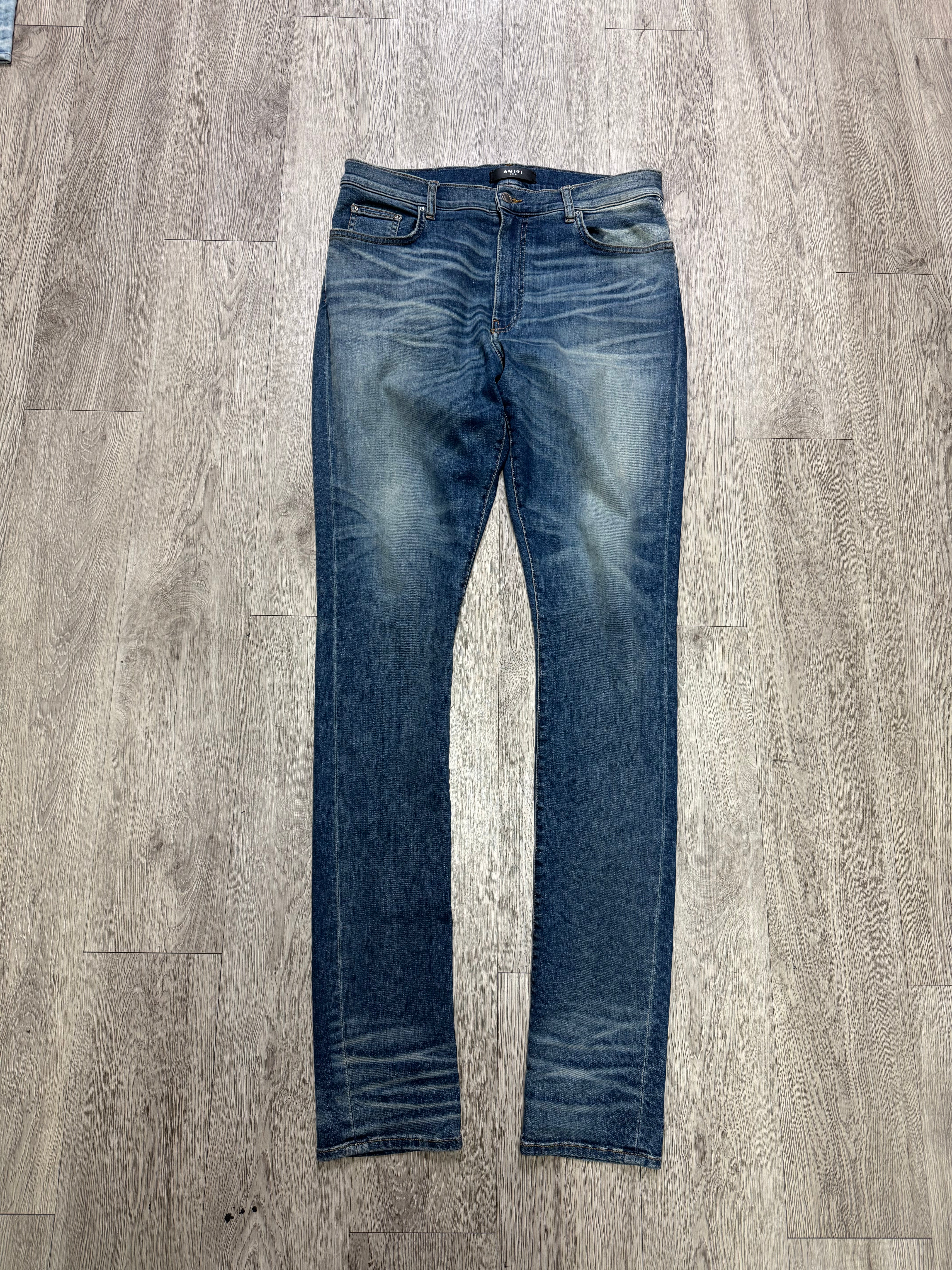 Amiri Deep Classic Plain Thrasher Jeans