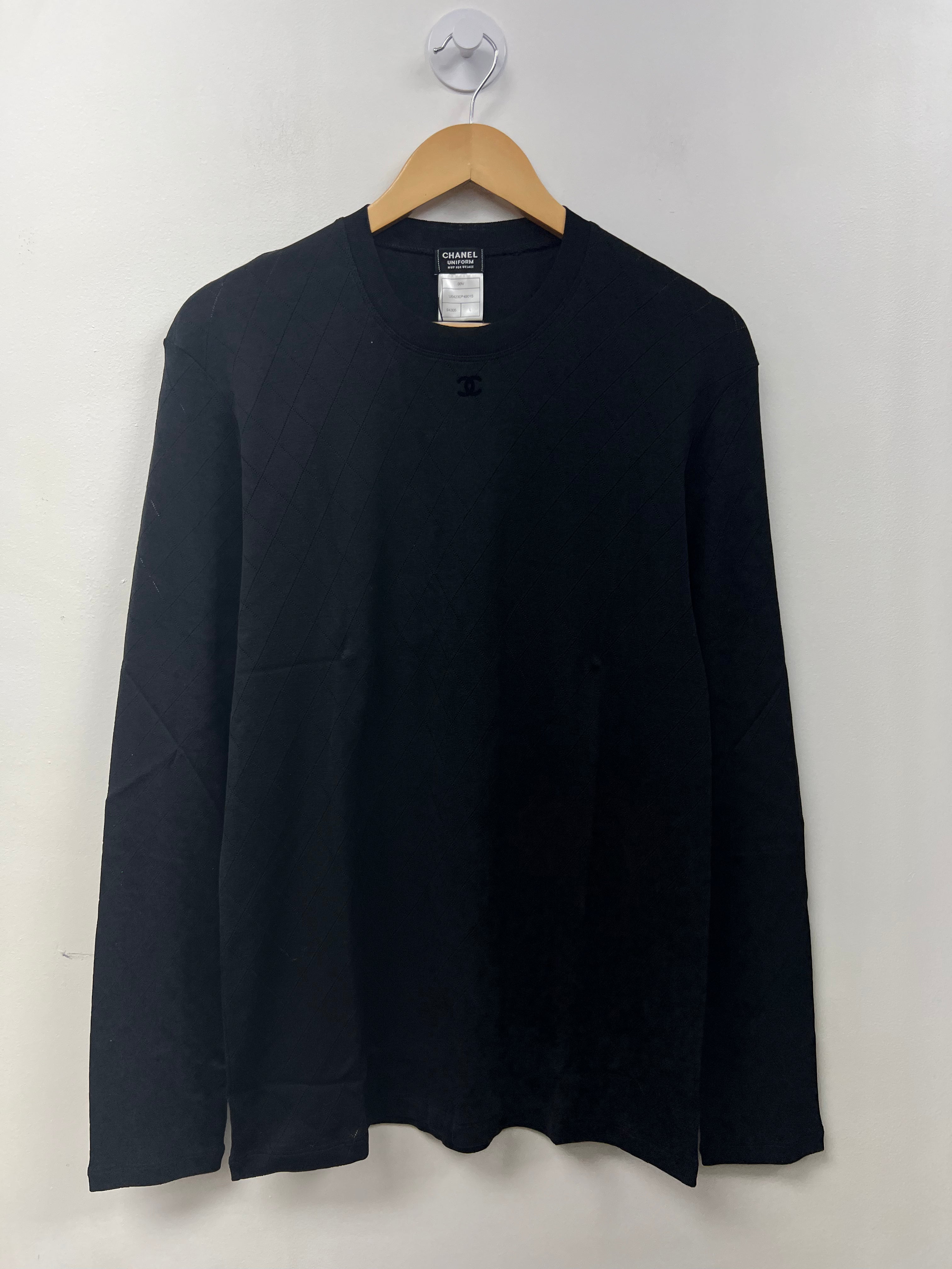 Chanel Quilted CC Logo Long Sleeve