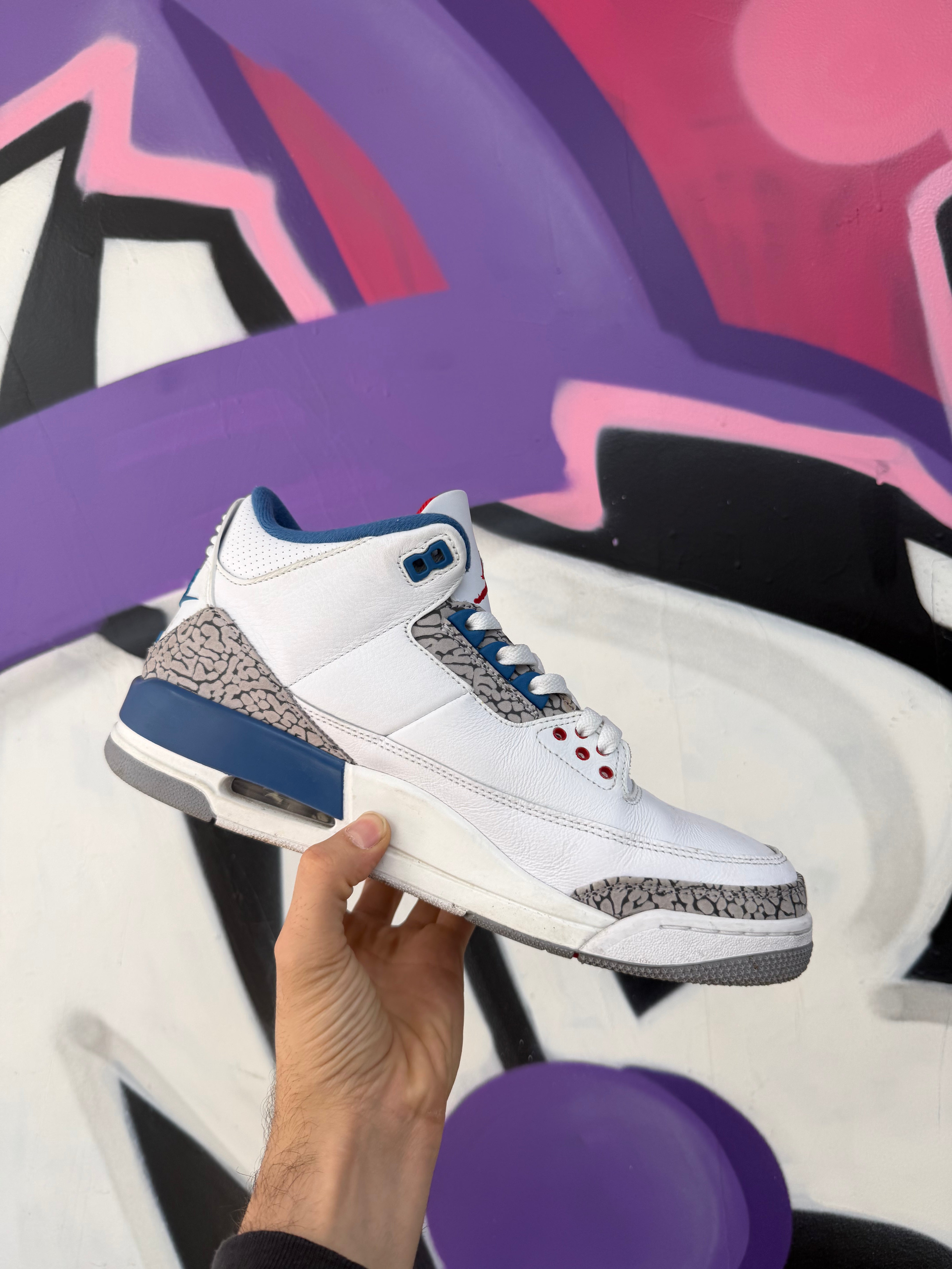 Jordan 3 True Blue Sneakers