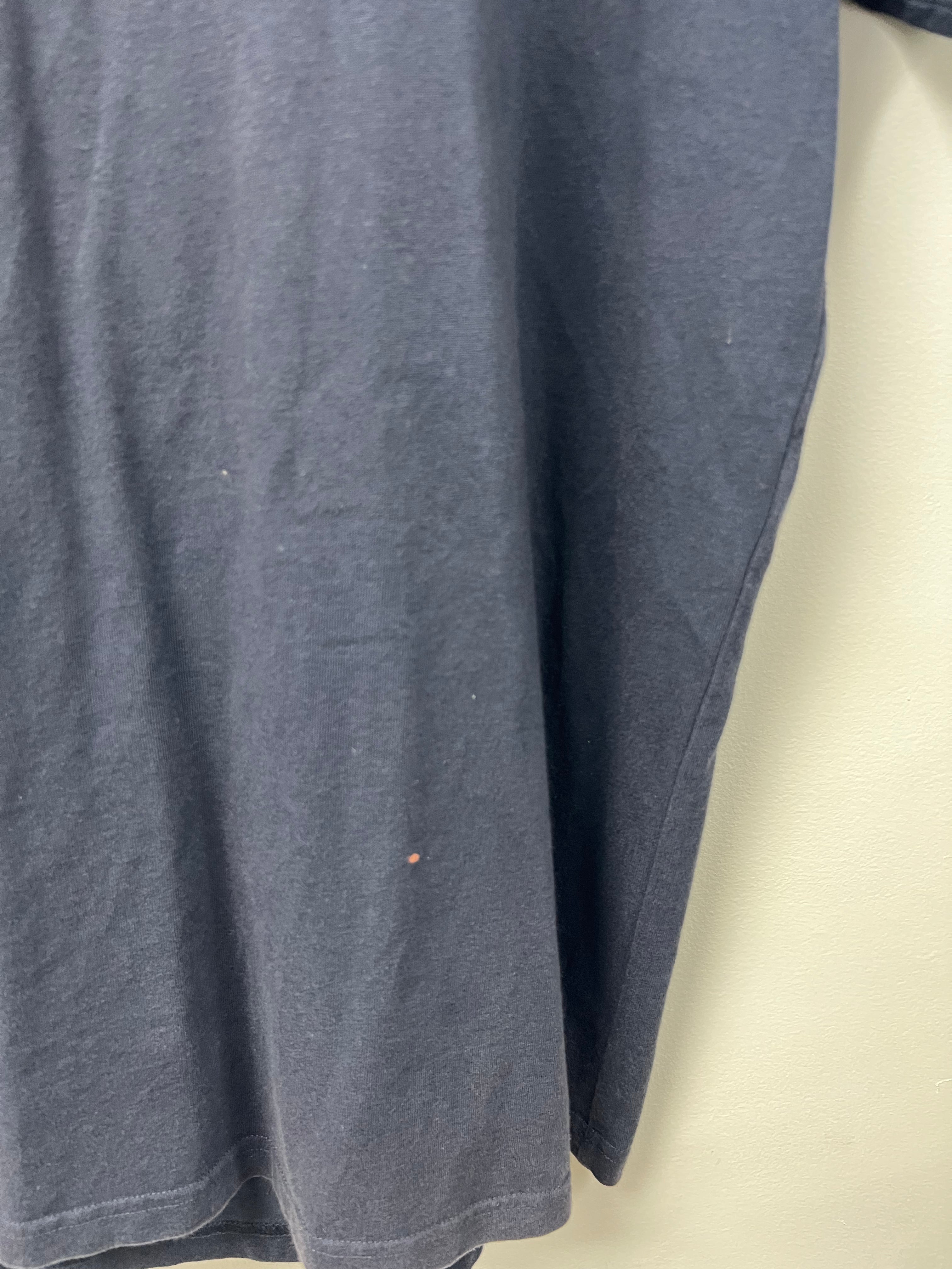 Balenciaga Navy Campaign Logo (Bleach Stain) Tee