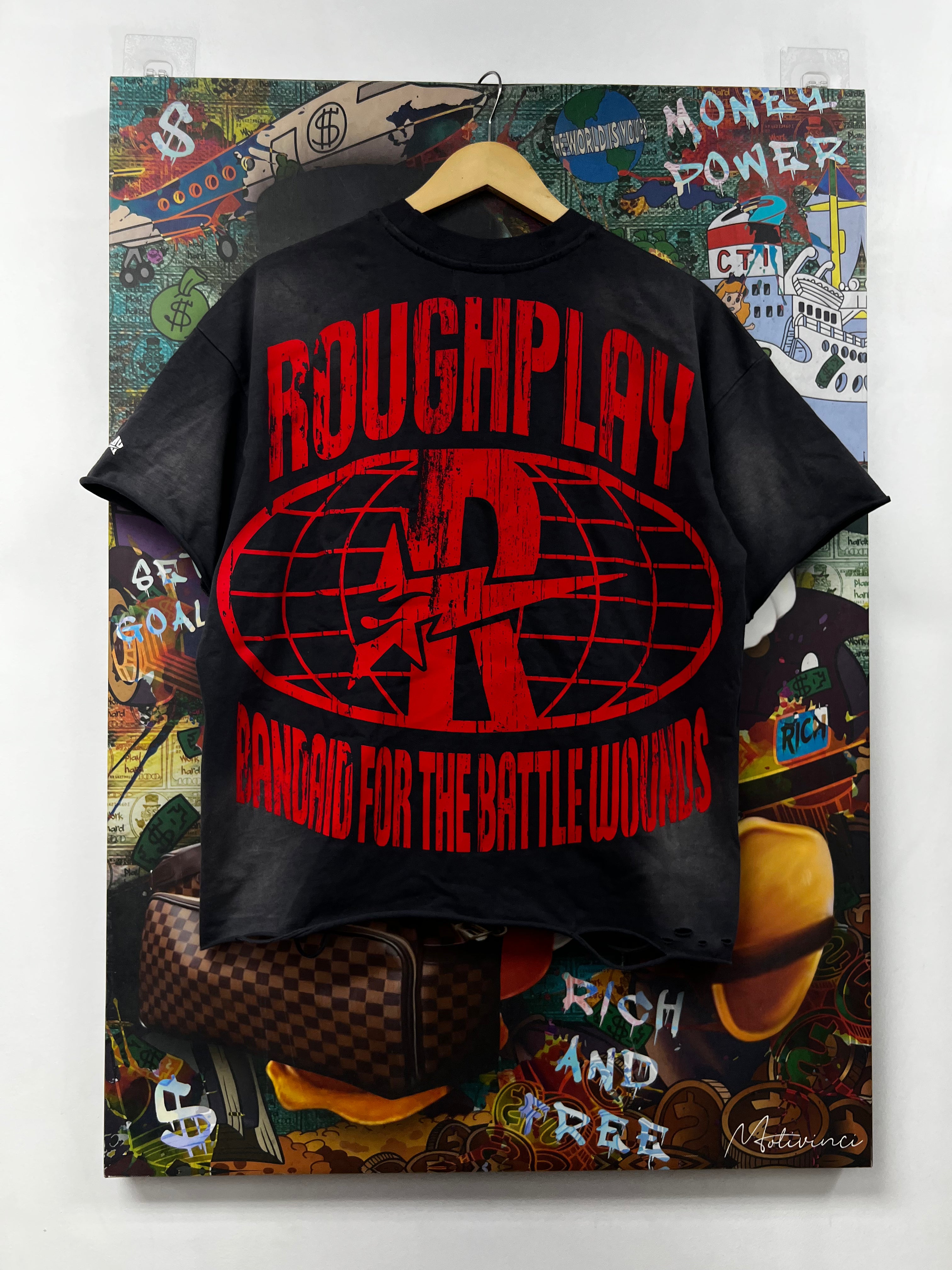 Rough Play Hound Rhinestone Tee