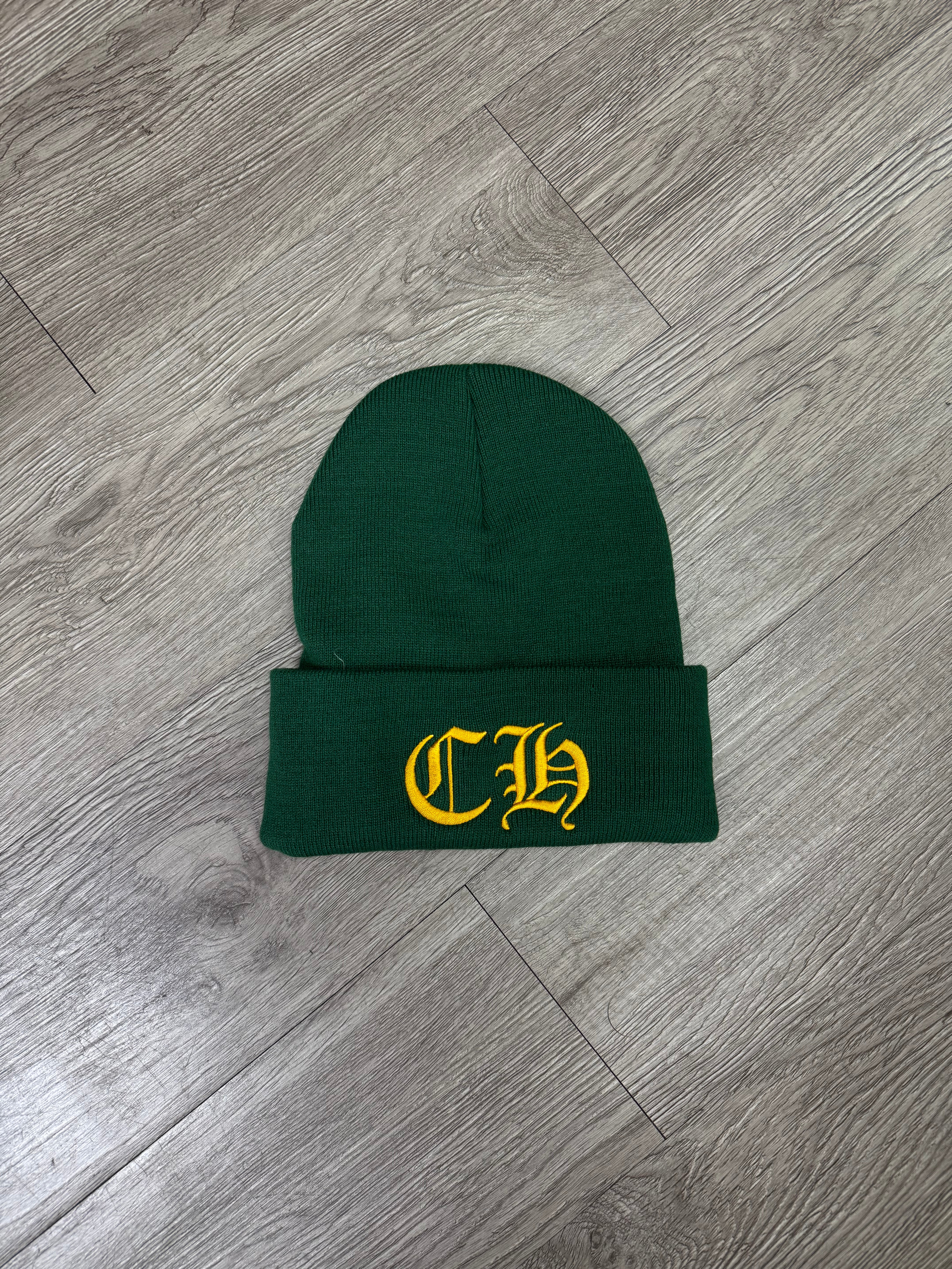 Chrome Hearts Green Yellow CH Beanie