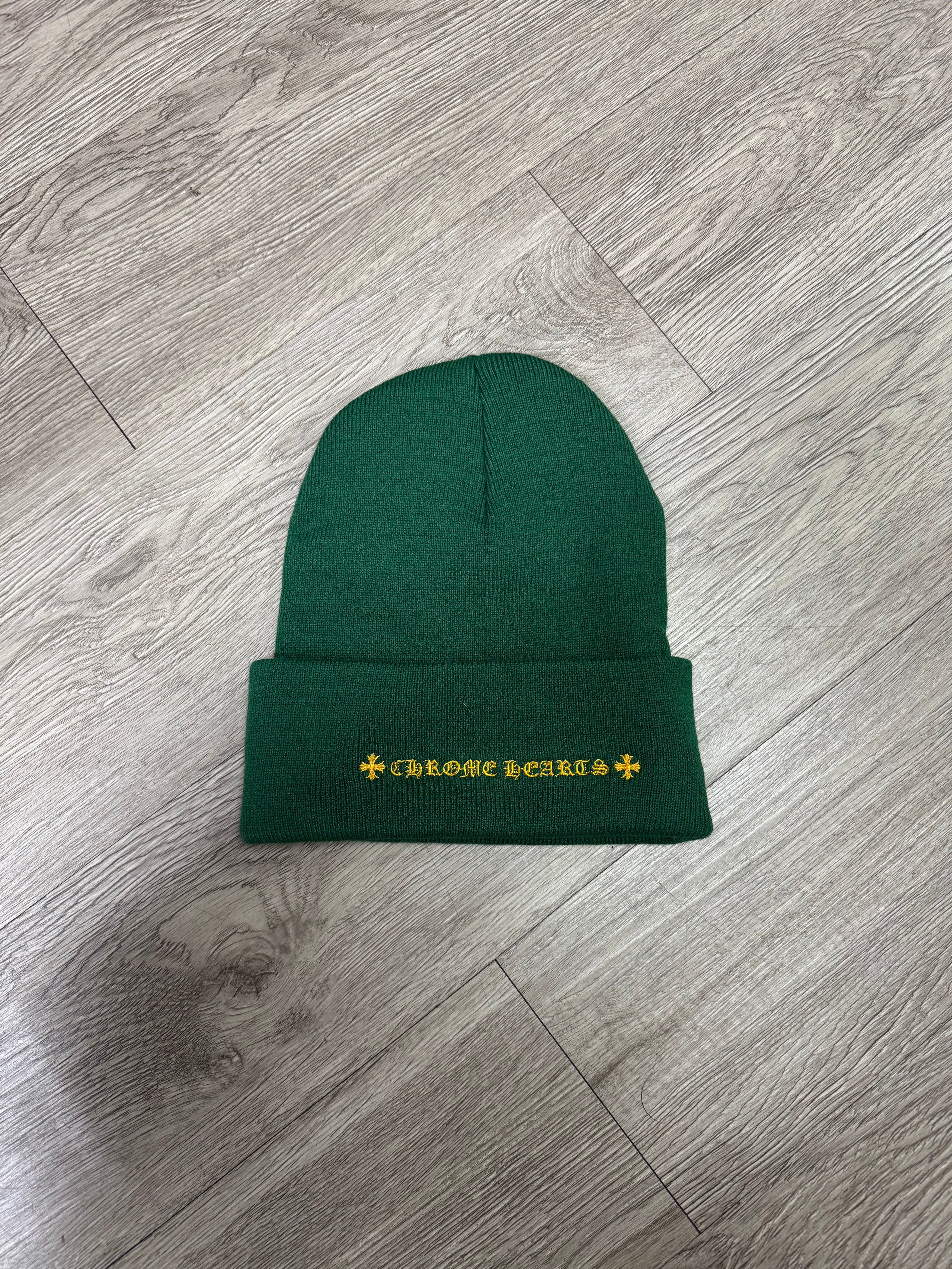 Chrome Hearts Green Yellow CH Beanie