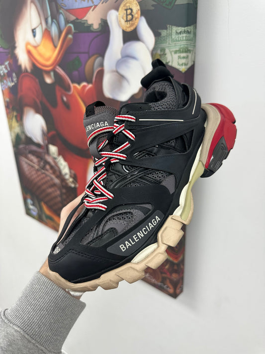 Balenciaga Track Black Red Used 38 (US 5) No Box