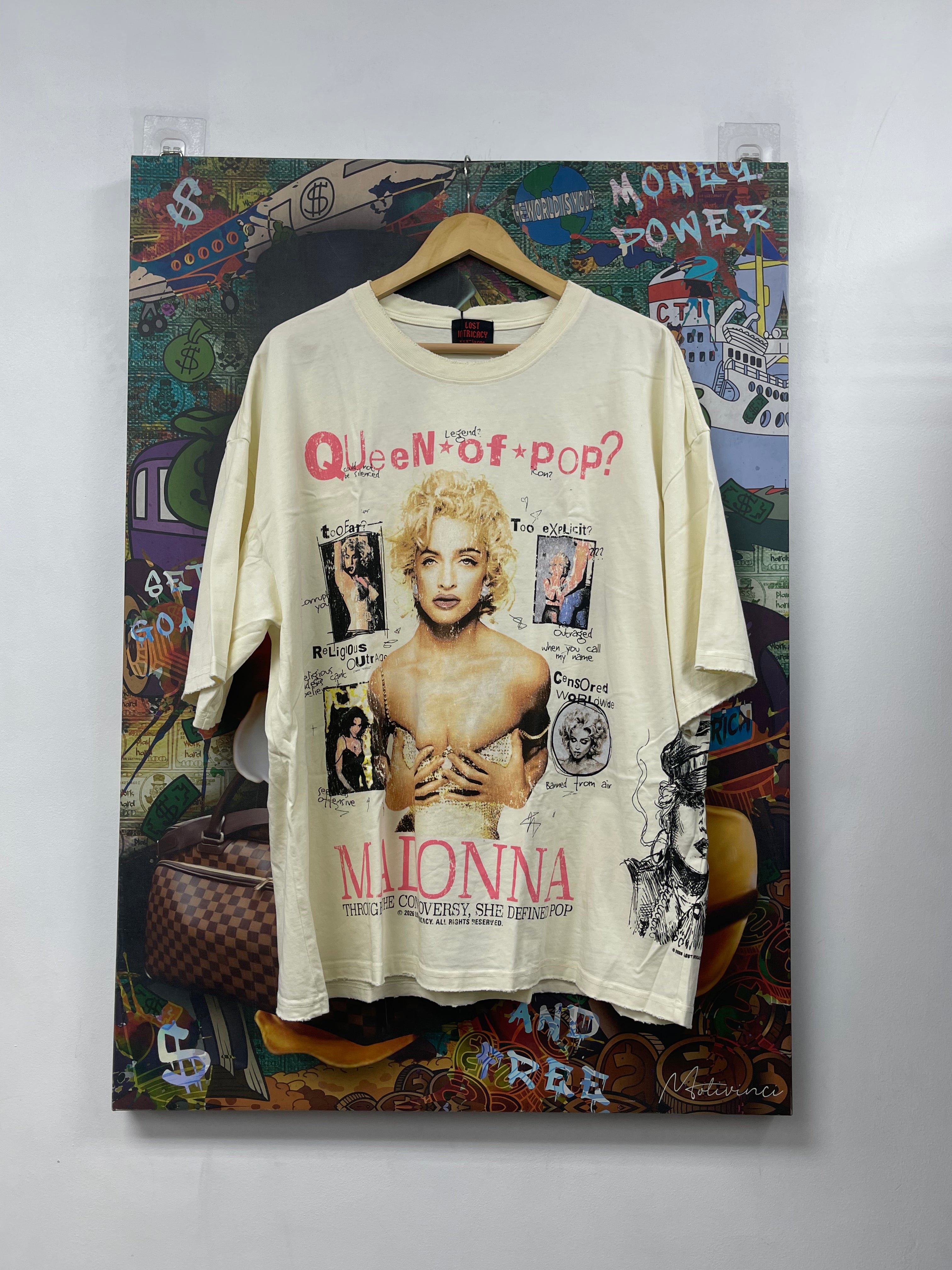Lost Intricacy Cream Queen Of Pop Tee