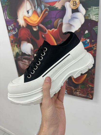 McQueen Oversized Boot Low Black Used 39 (US 6) With Box