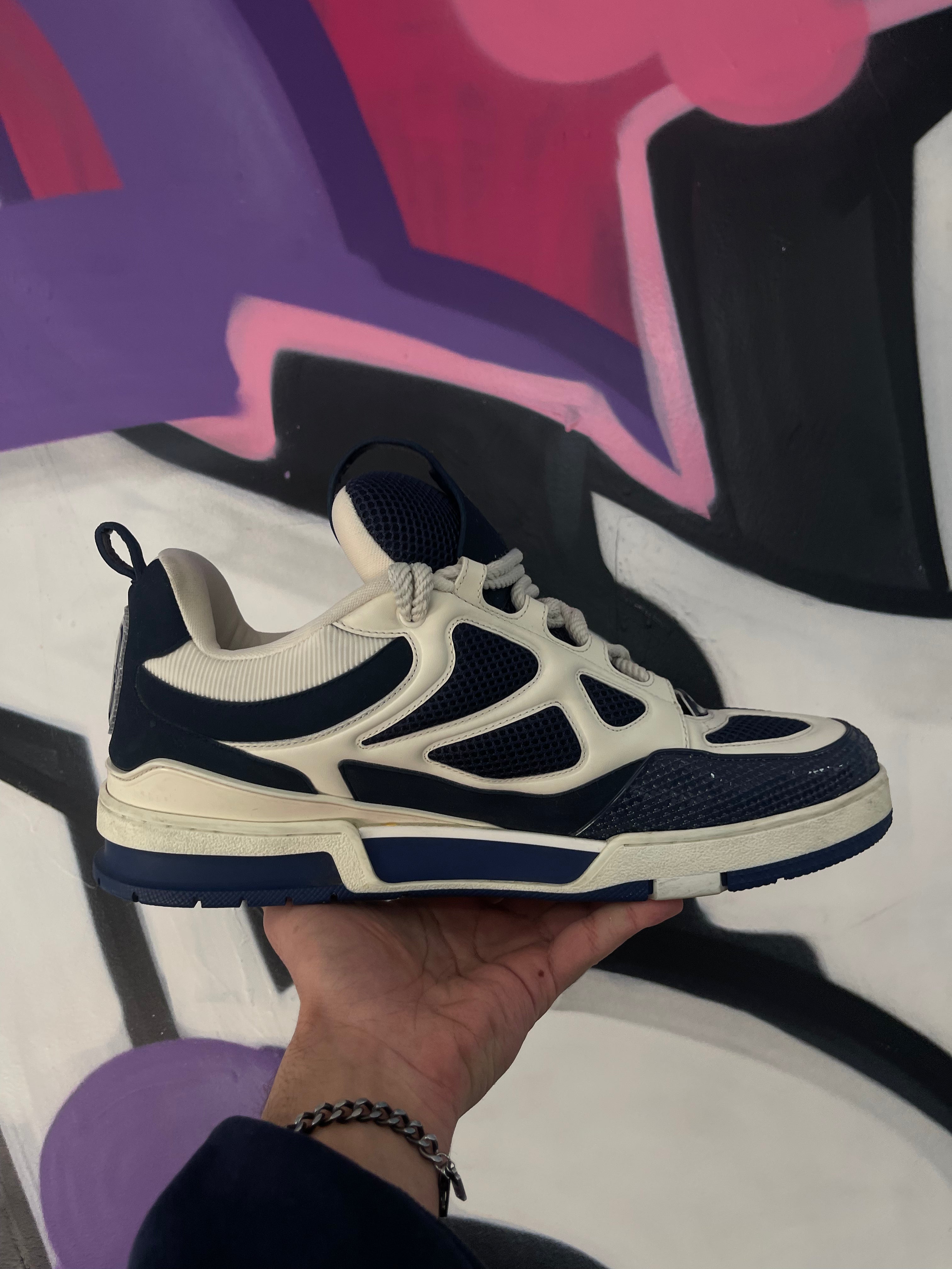 Louis Vuitton Navy Skate Sneakers