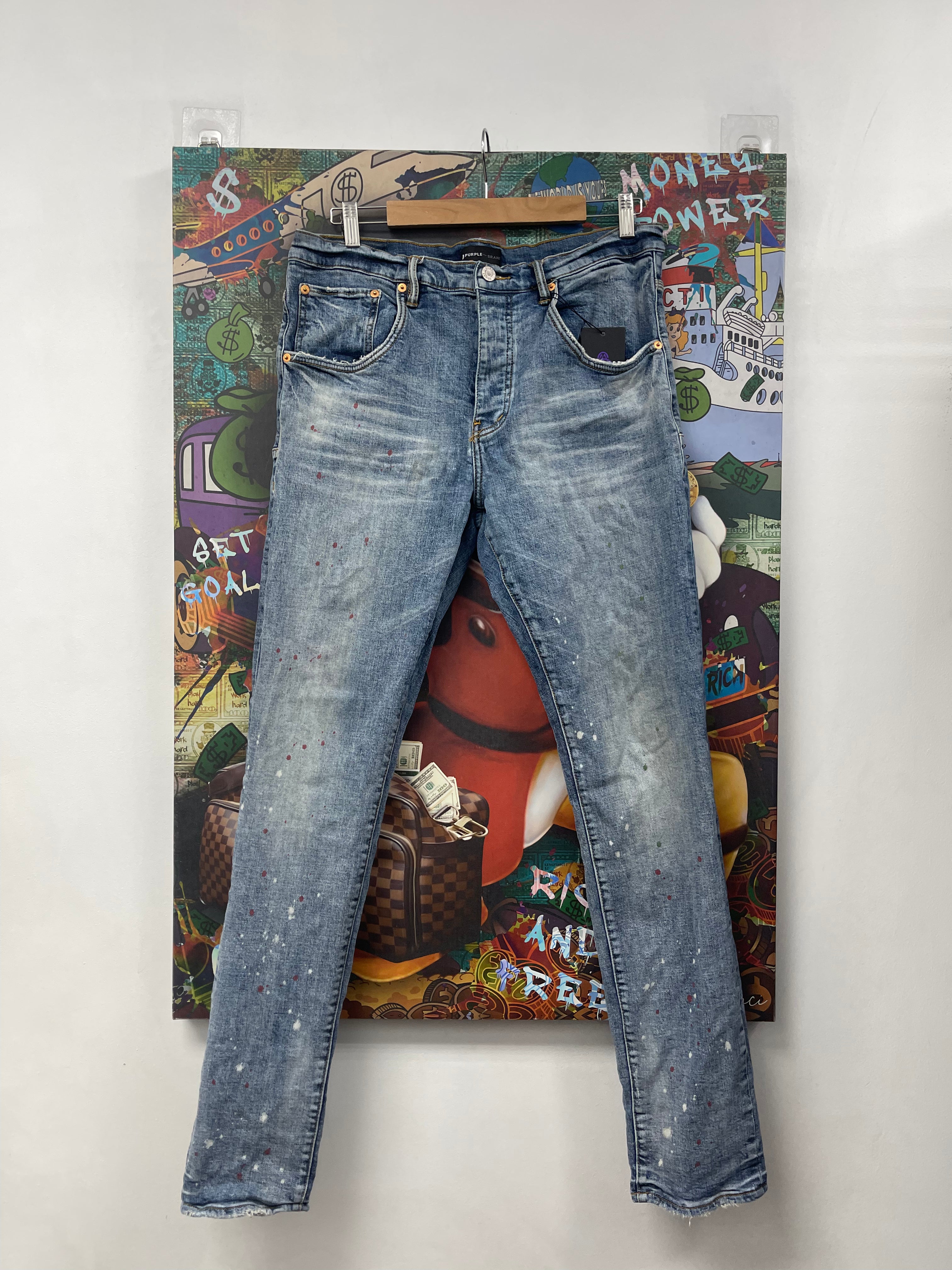 Purple Brand Light Wash P002 Jeans