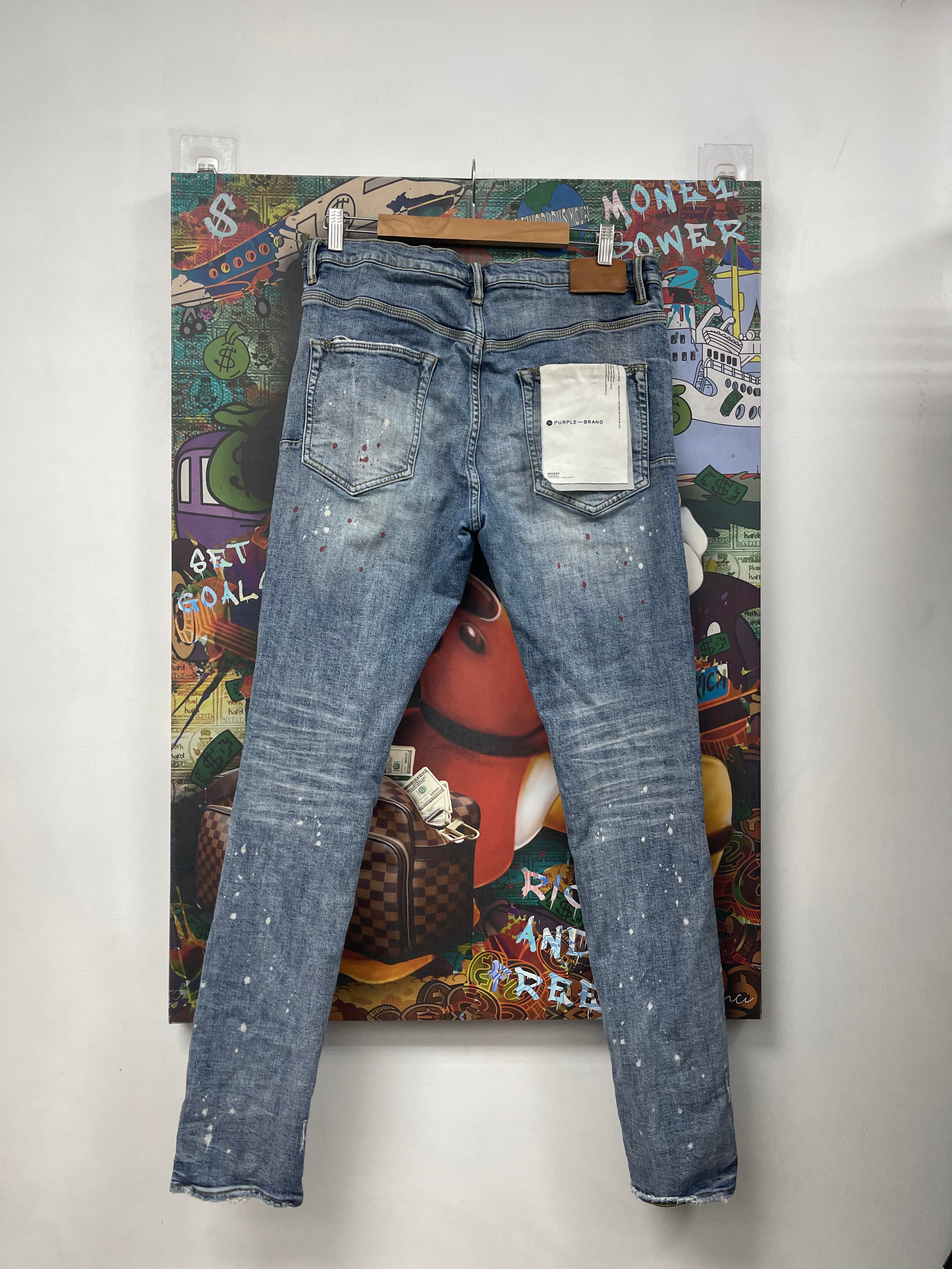 Purple Brand Light Wash P002 Jeans