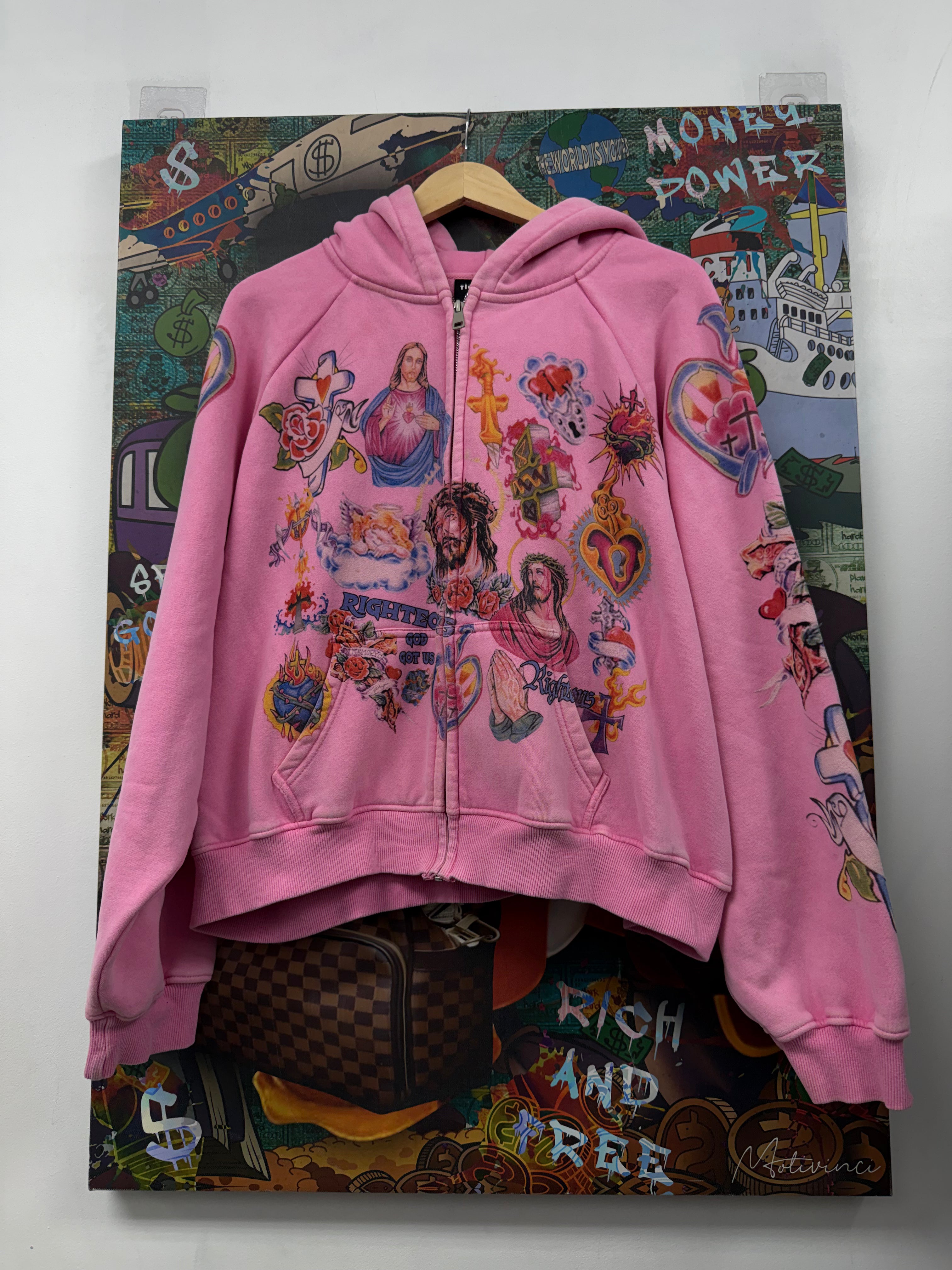 Righteous Pink Risen King Zip Up