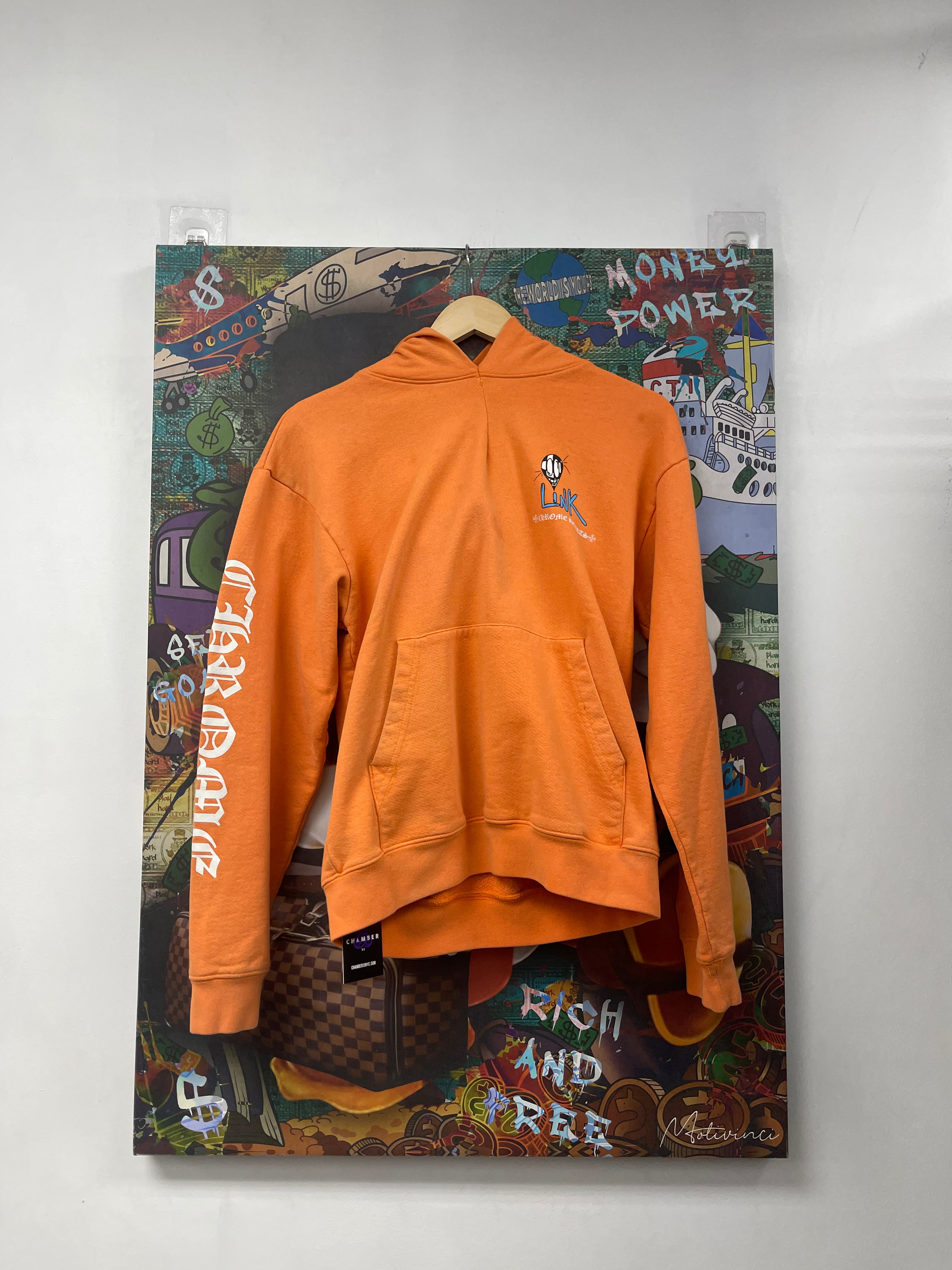 Chrome Hearts Matty Boy Link Build Orange Hoodie