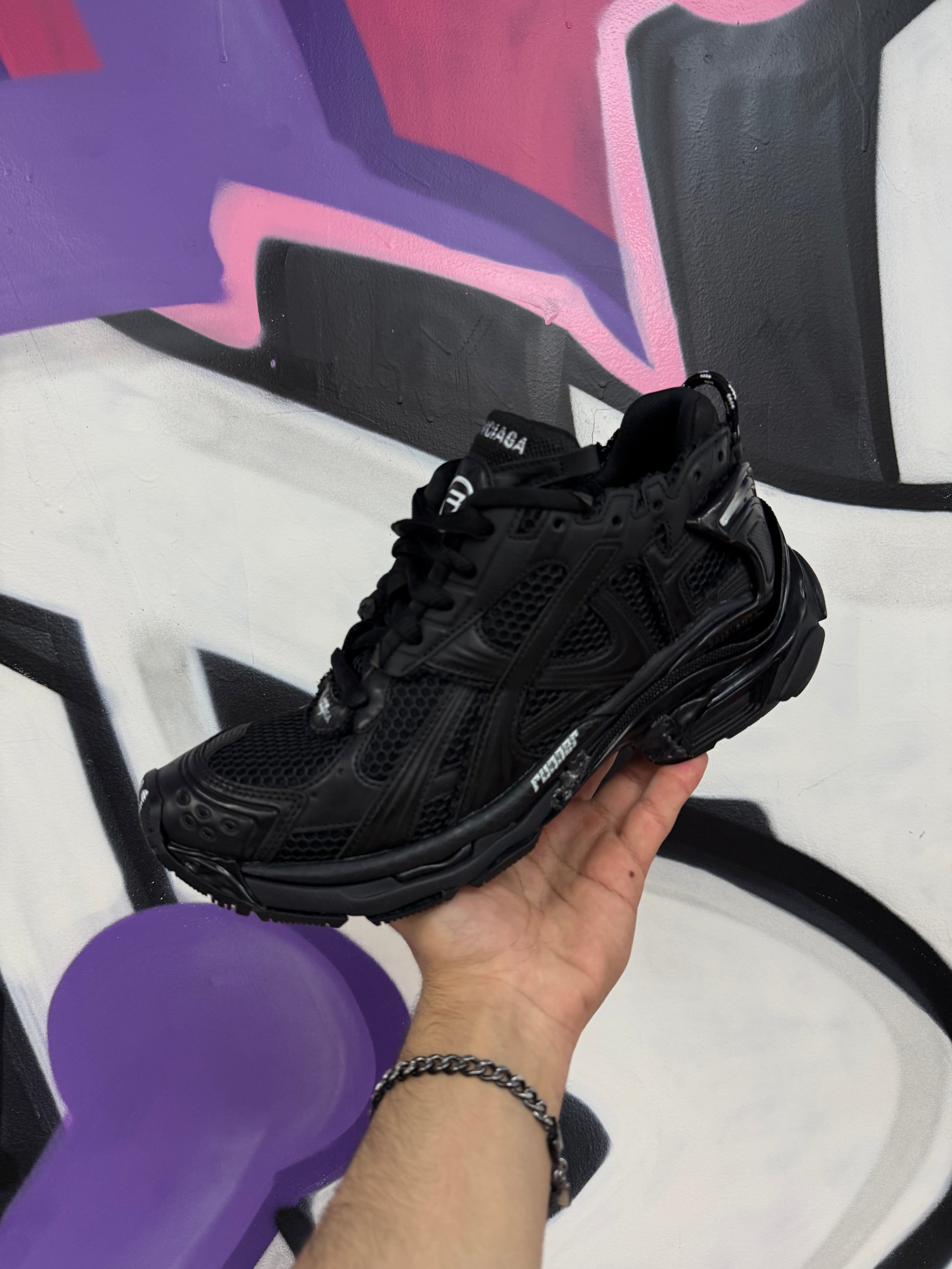 Balenciaga Black Runner Sneakers