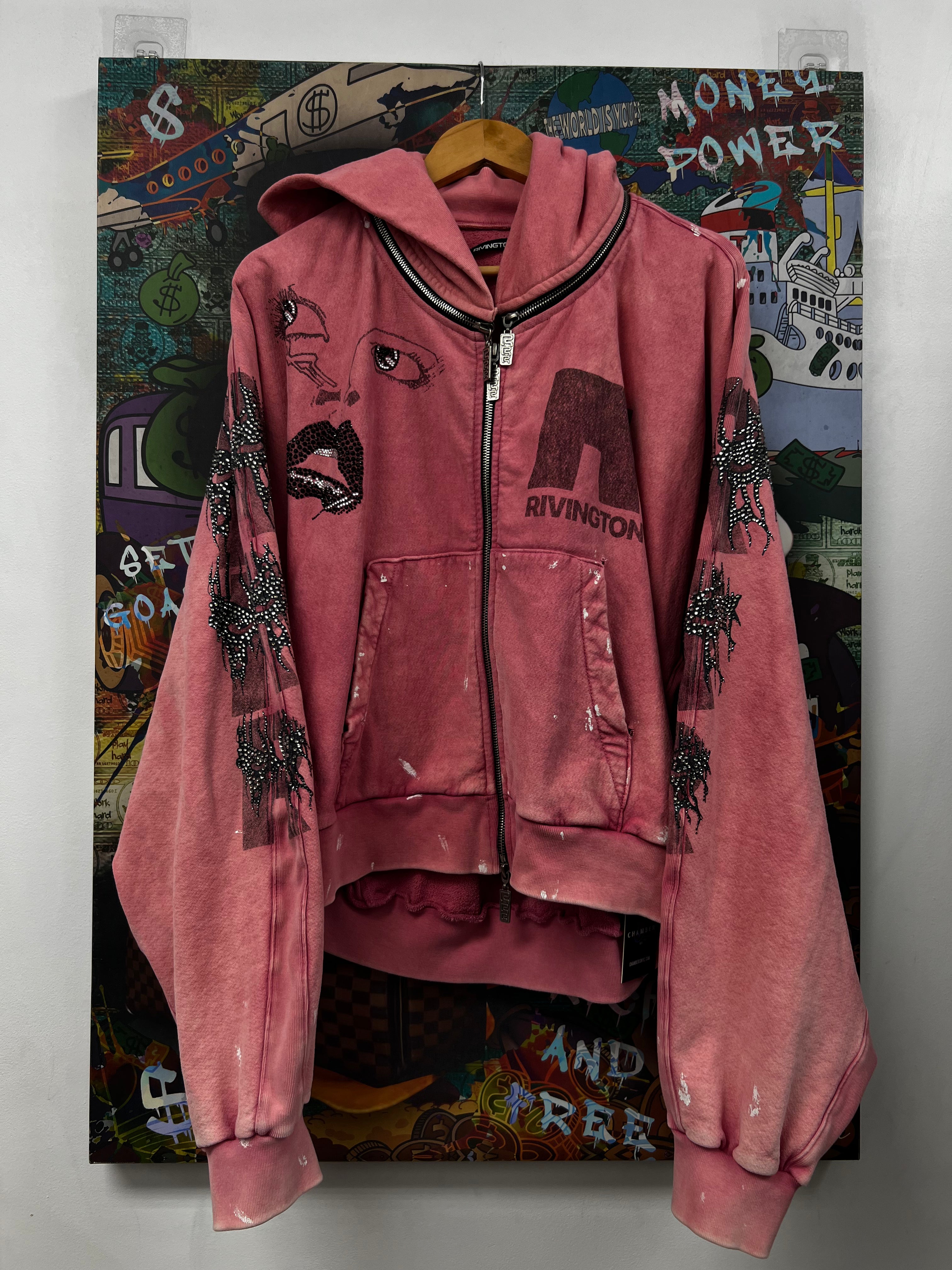 Rivington 123 x Manahatta Rhinestone Zip Up
