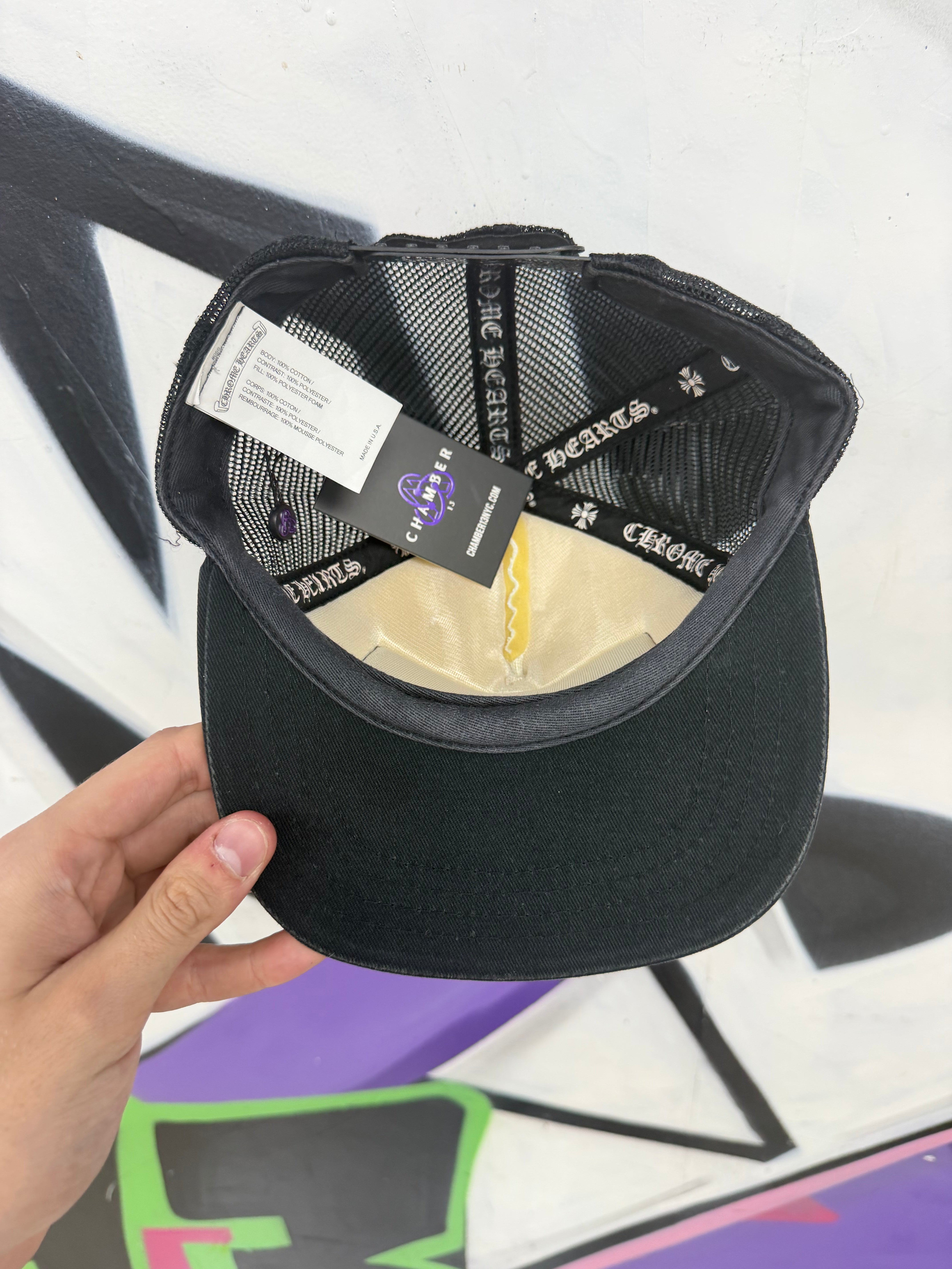 Chrome  Hearts White Black CH Hat