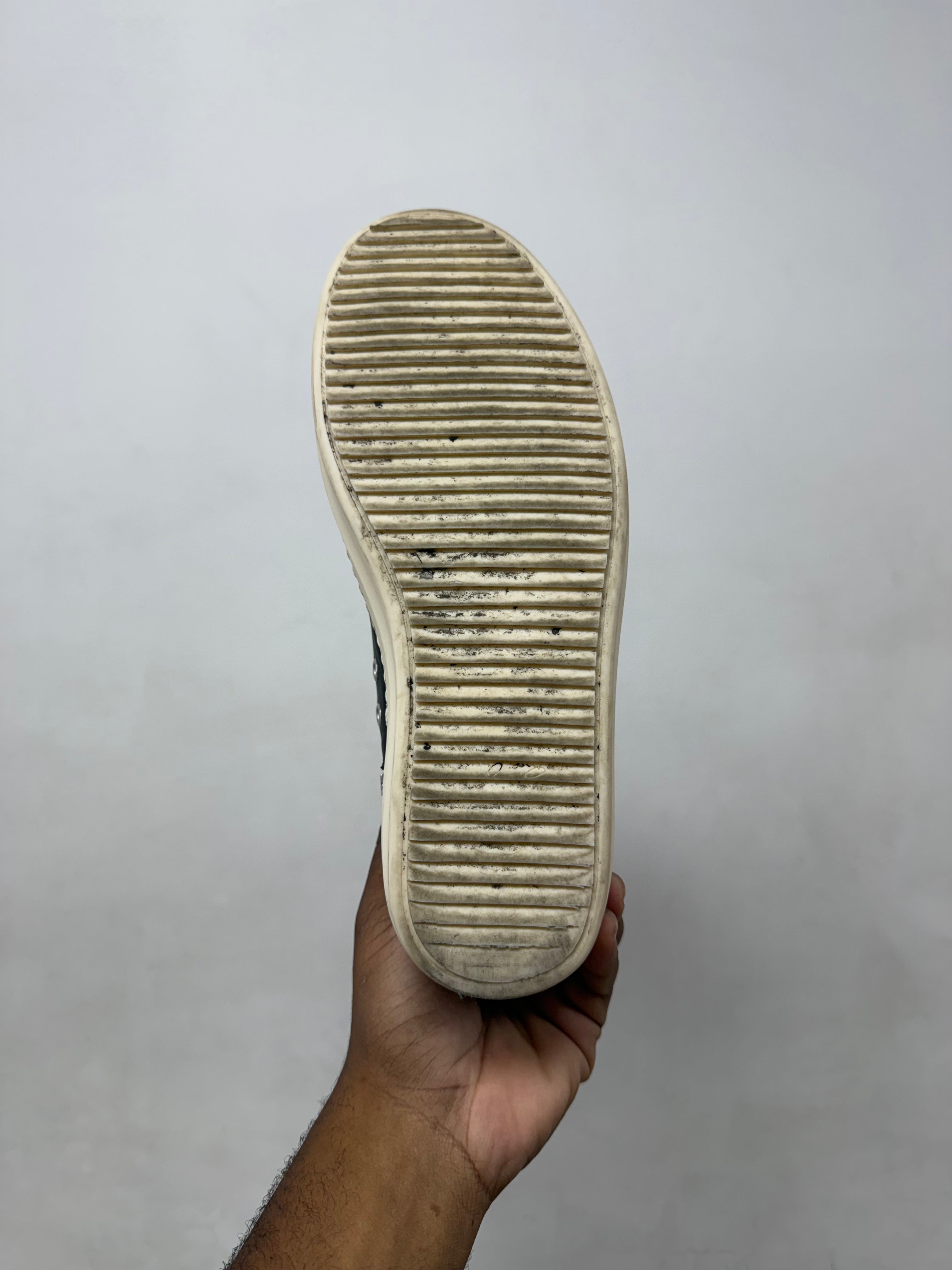 Rick Owens Black & Milk Mainline Ramone High Sneakers