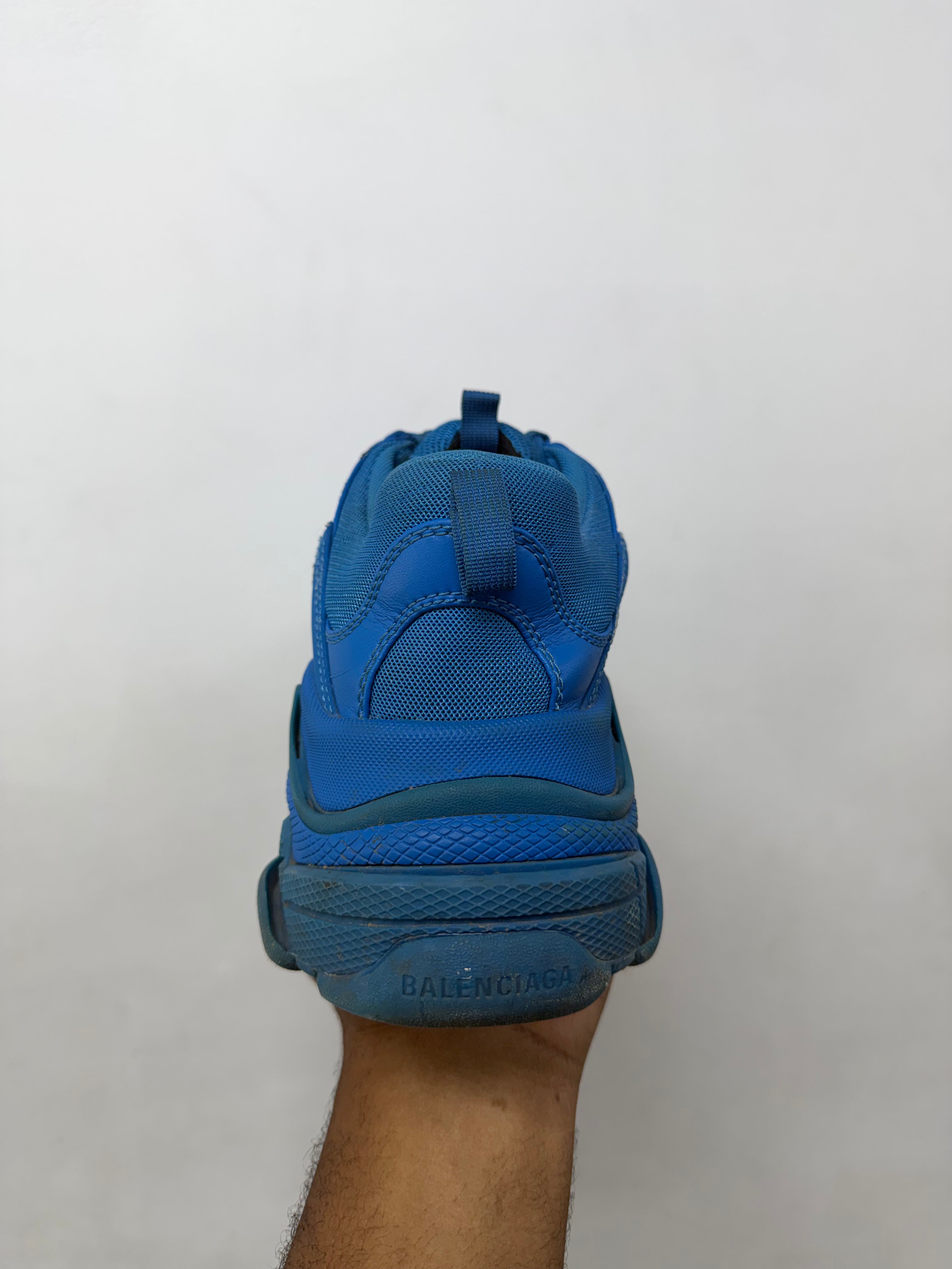 Balenciaga Blue Triple S Sneakers