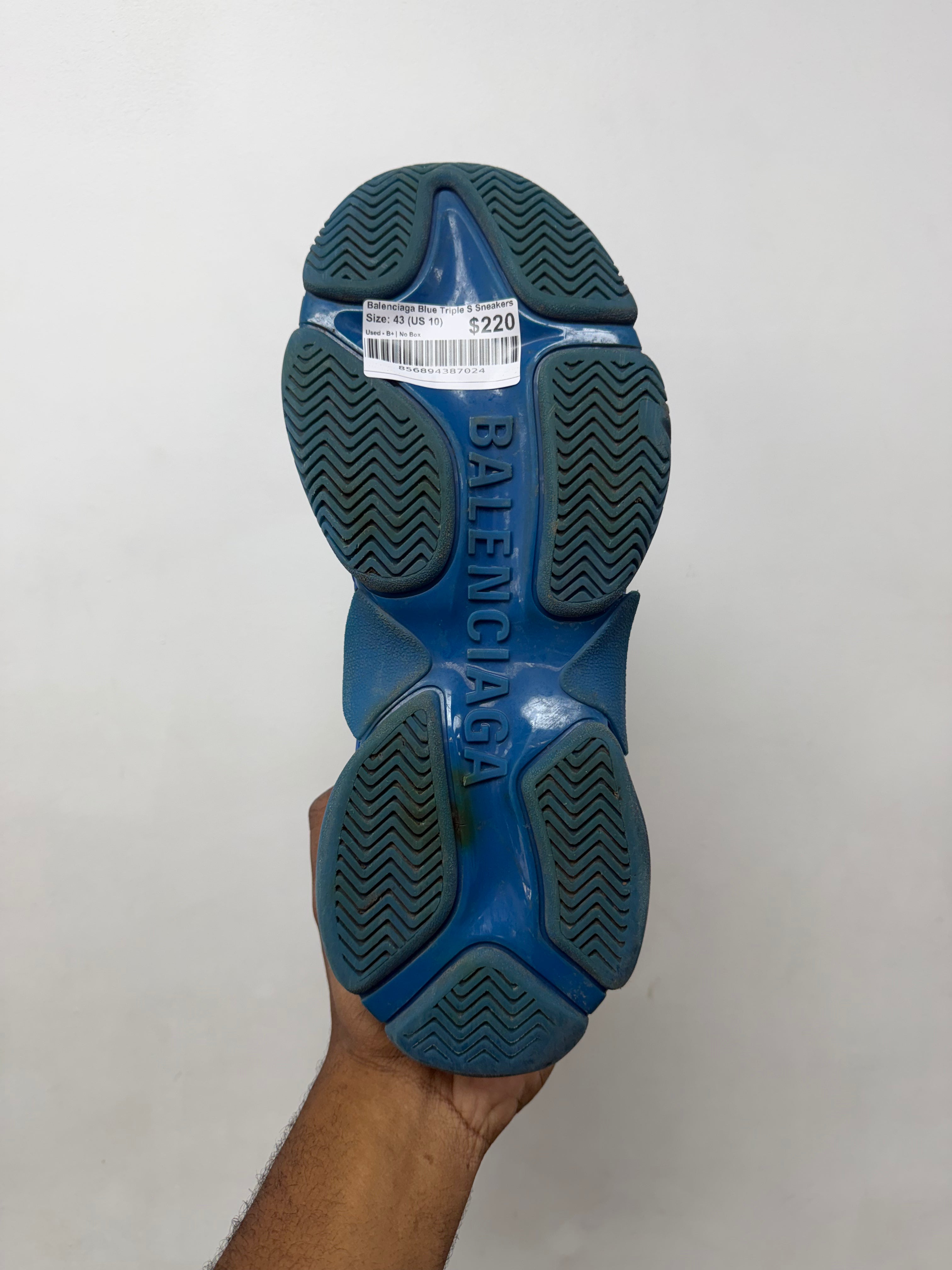Balenciaga Blue Triple S Sneakers