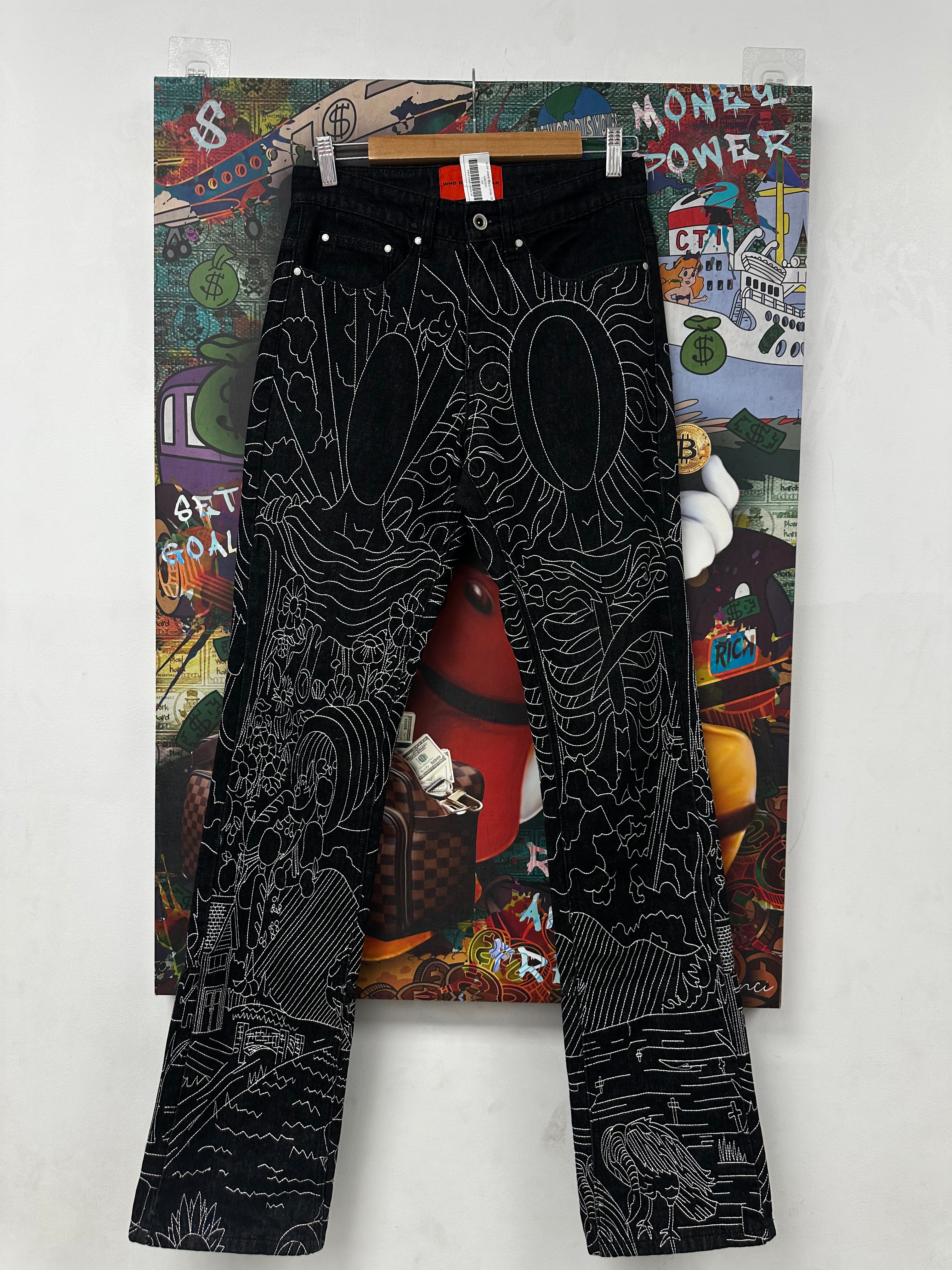 WDW Black & White Jeans