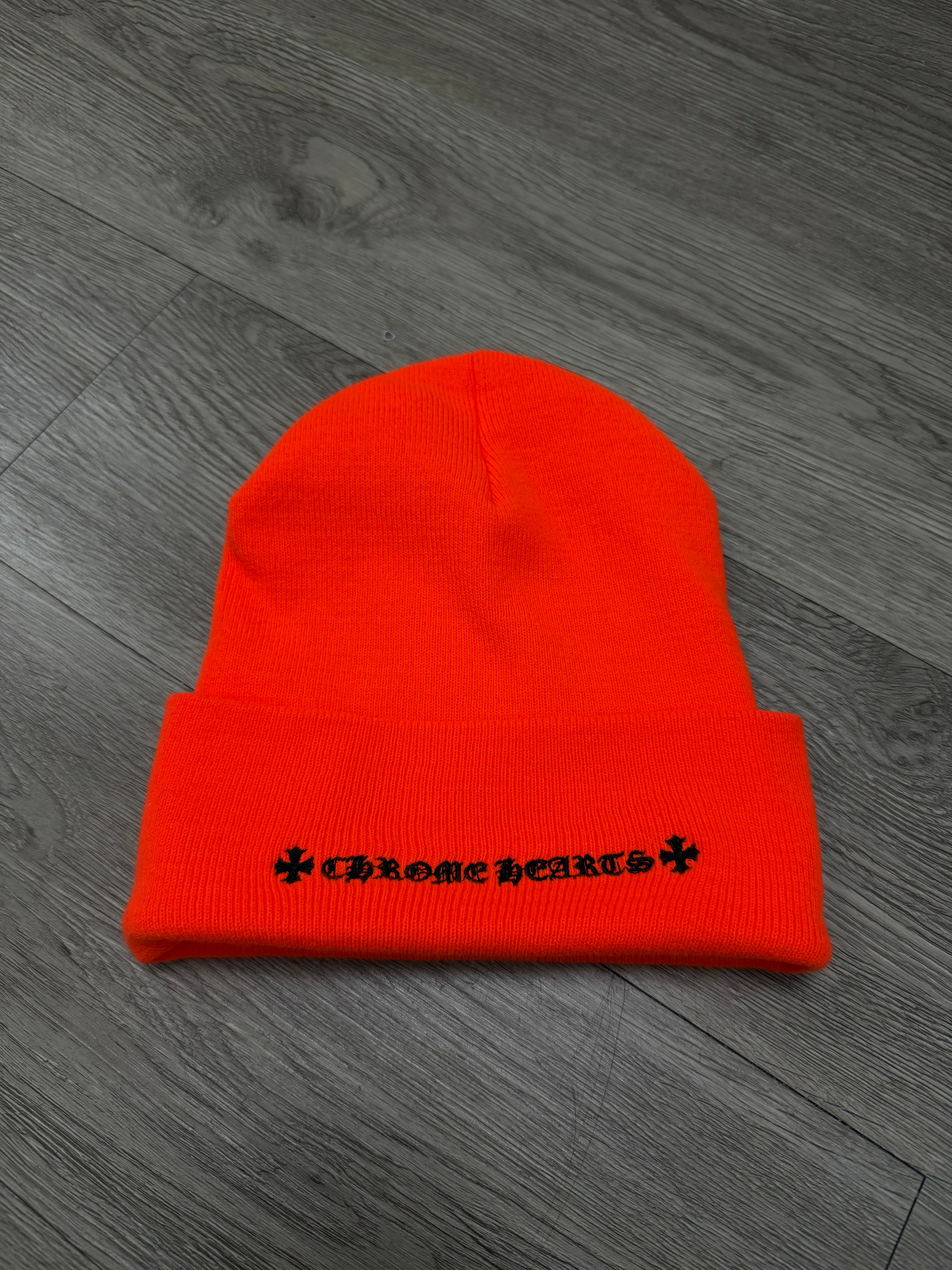 Chrome Hearts Orange Black CH Beanie Beanie