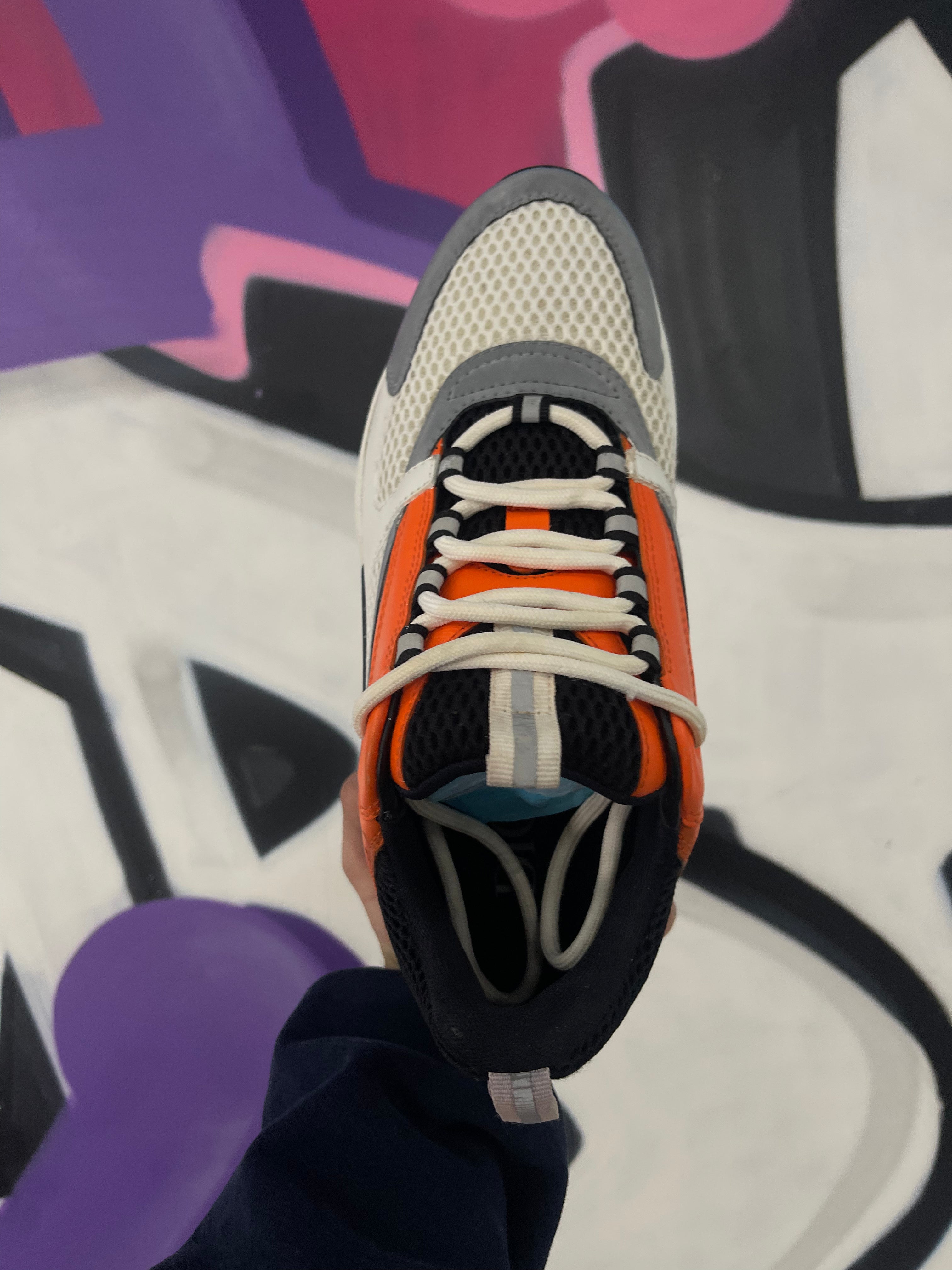 Dior Orange B22 Sneakers