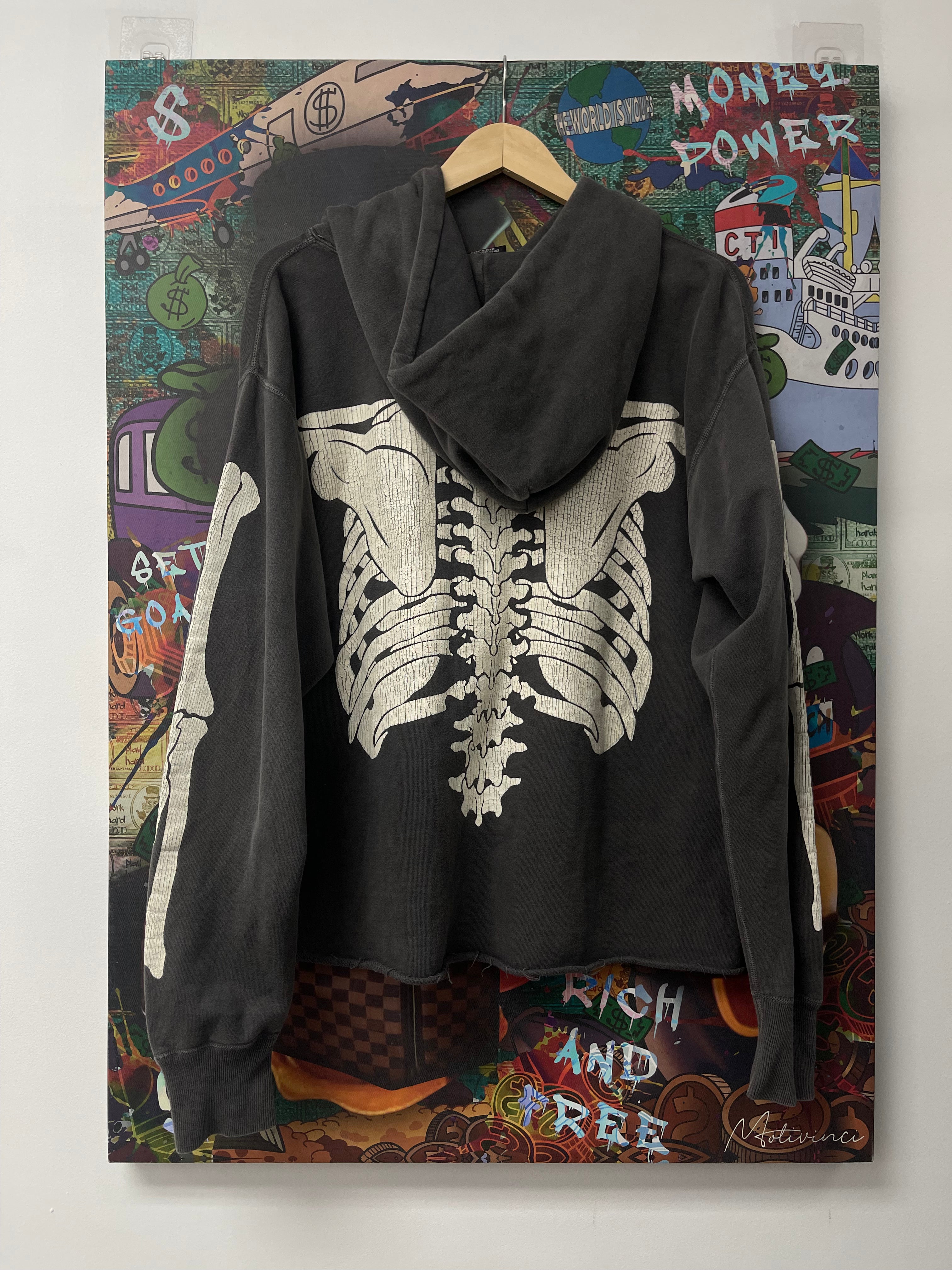 Saint Michael VLONE Hoodie Grey Used