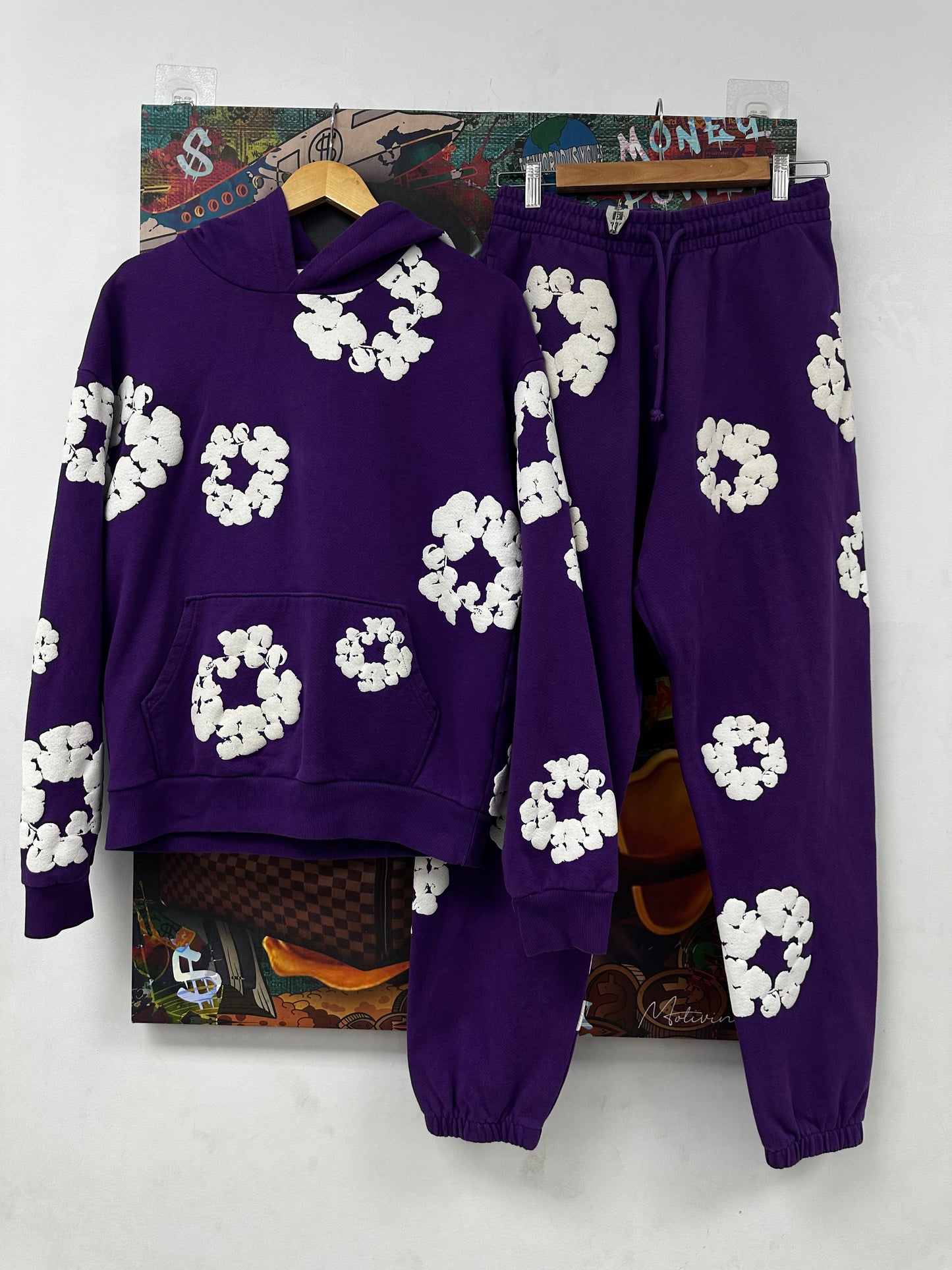 Denim Tears Sweatsuit Purple  Used L Hoodie M Pants  N/A