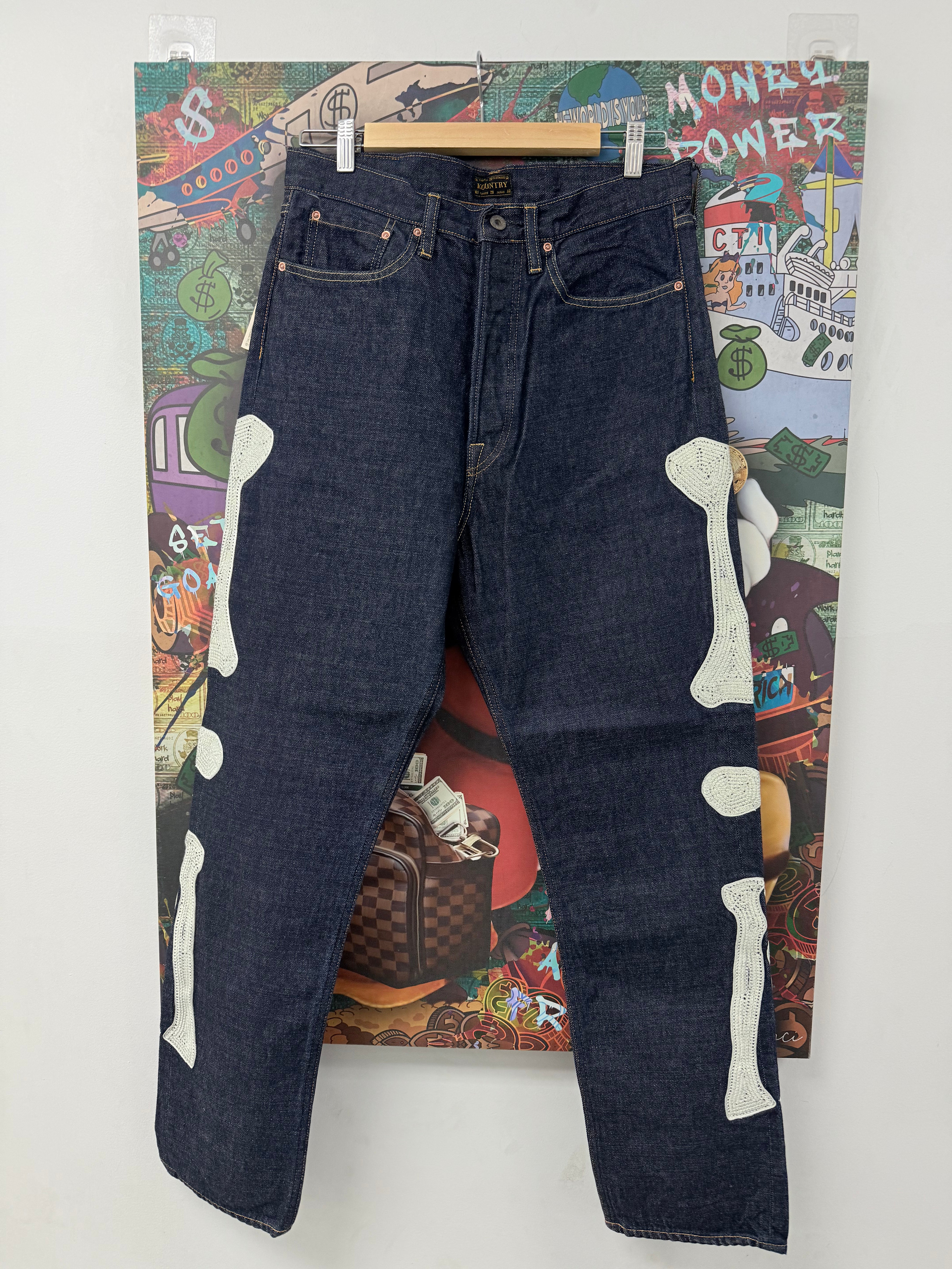 Kapital Bone Selvidge Denim New 36 With Tags