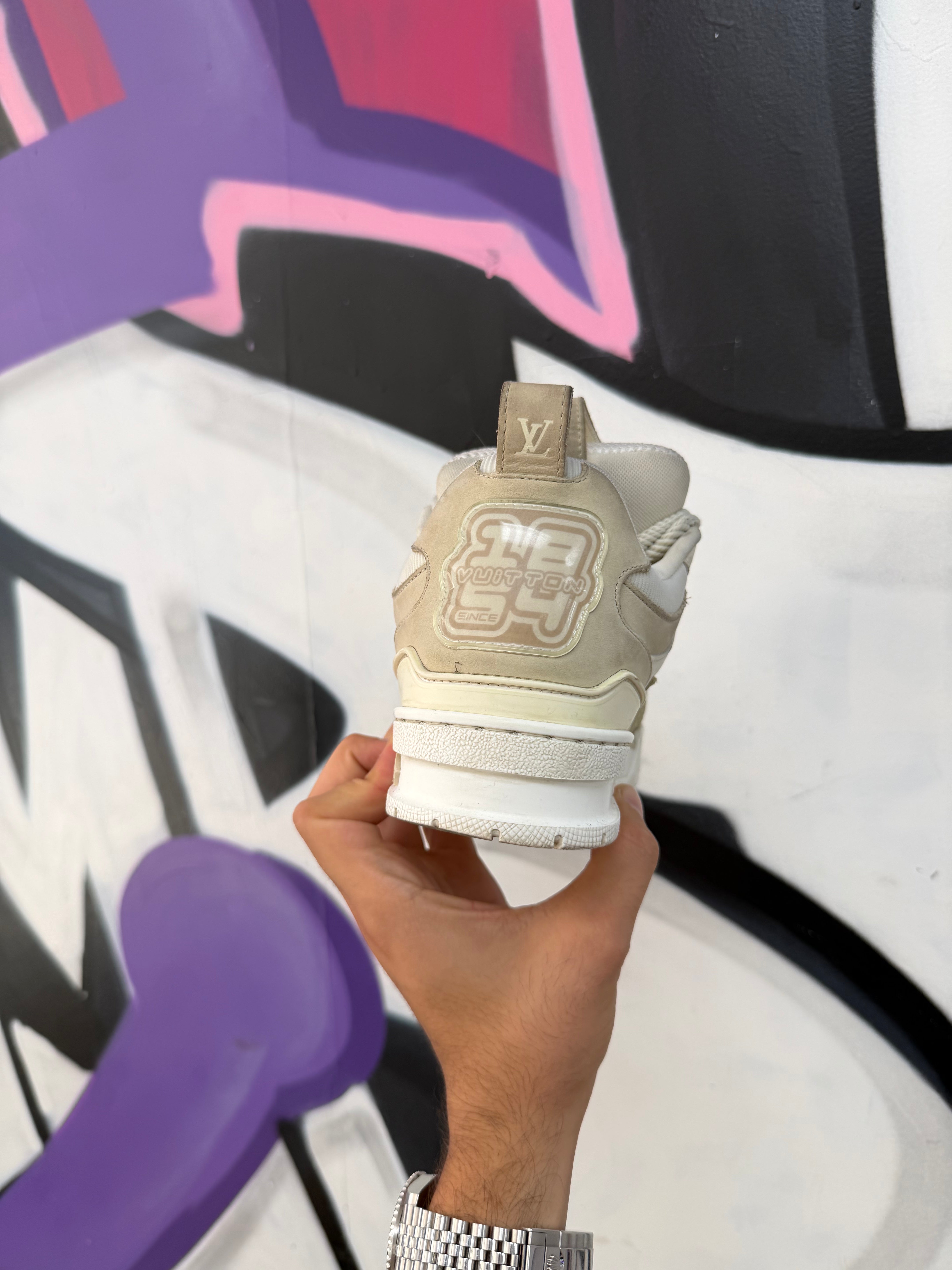 Louis Vuitton Cream White Skates Sneakers