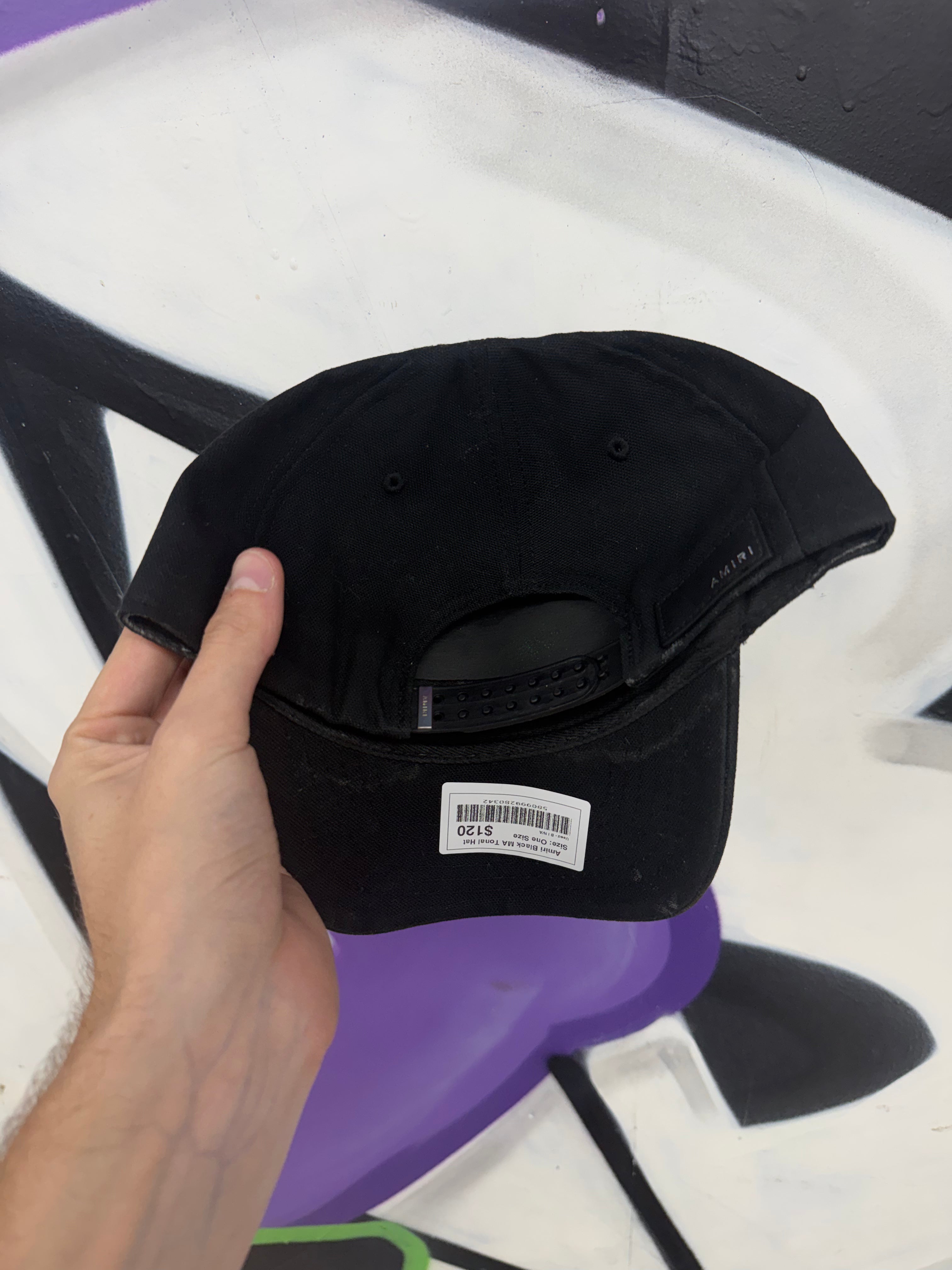 Amiri Black MA Tonal Hat