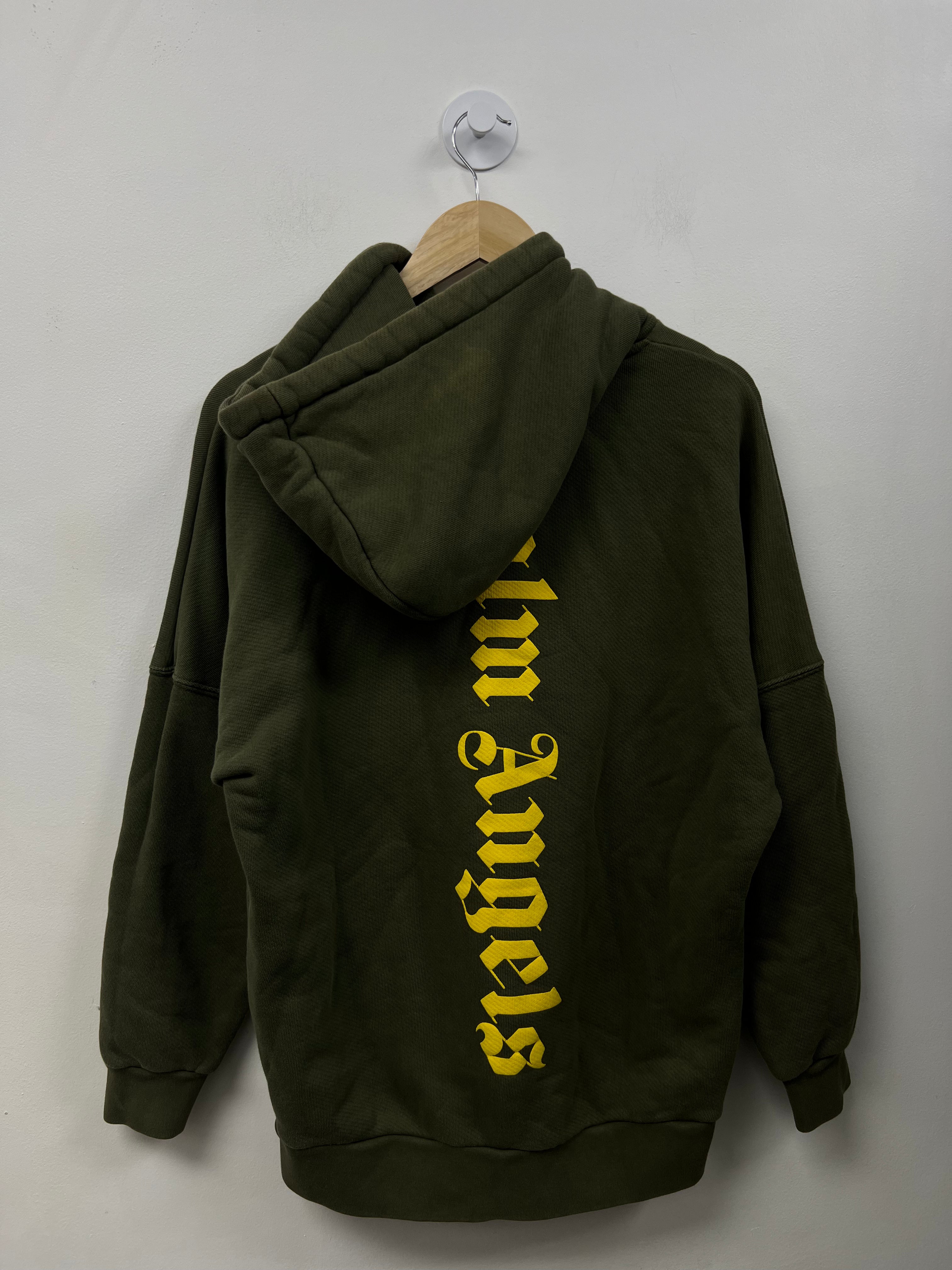 Palm Angels Green Yellow Hoodie