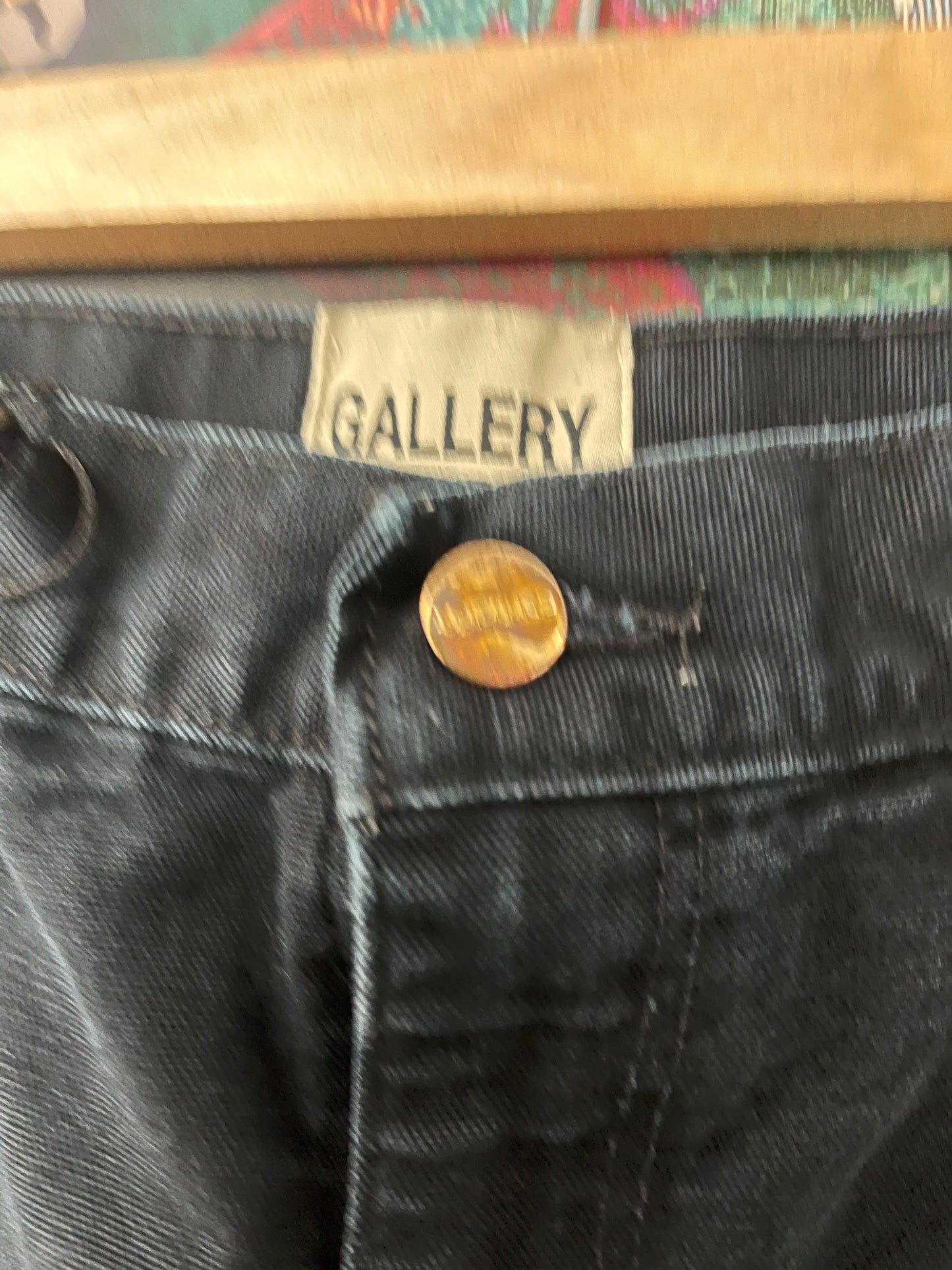 Gallery Dept Washed Black Paint Splatter Jeans Used