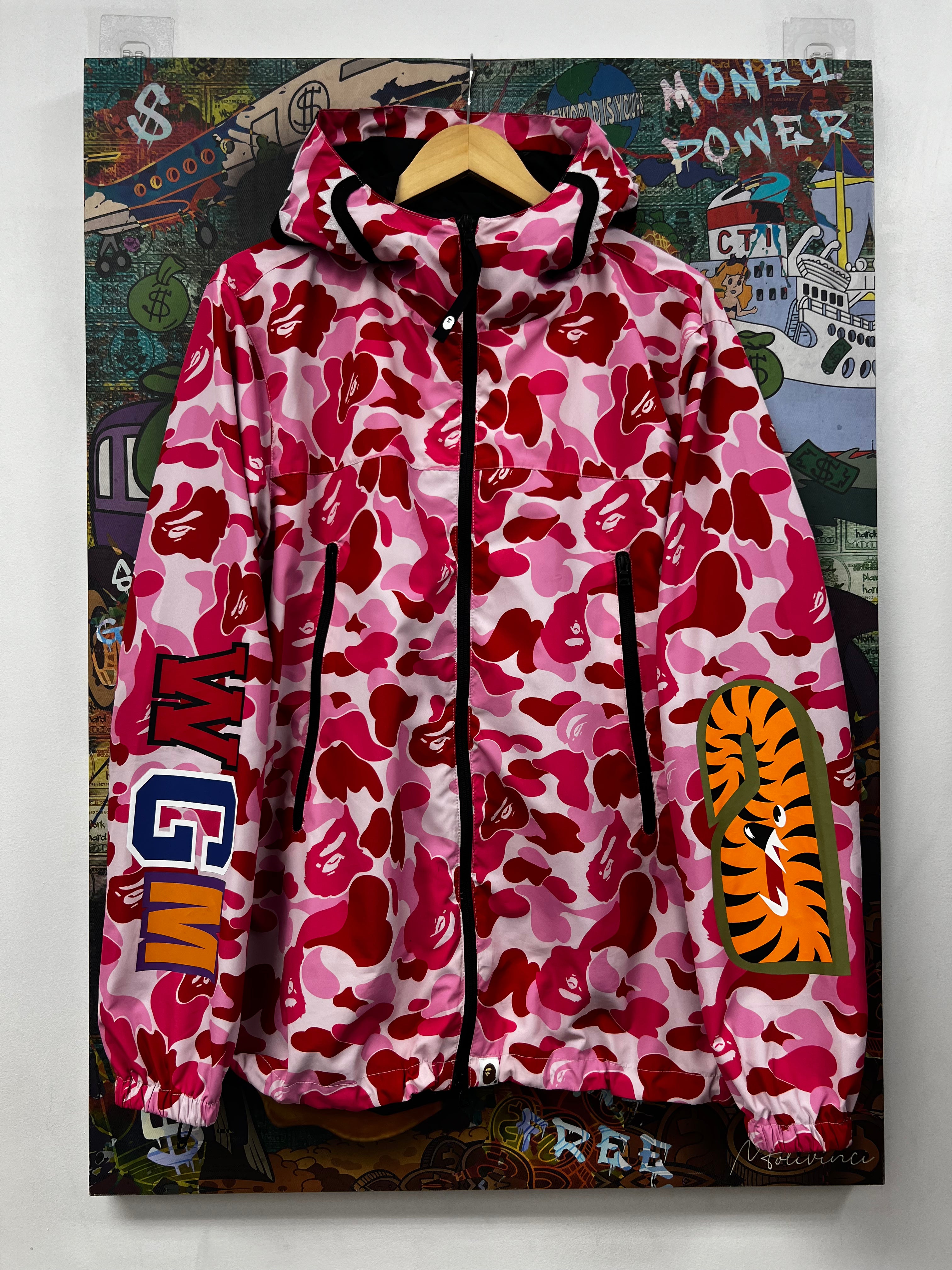 Bape Pink Camo Windbreaker Jacket