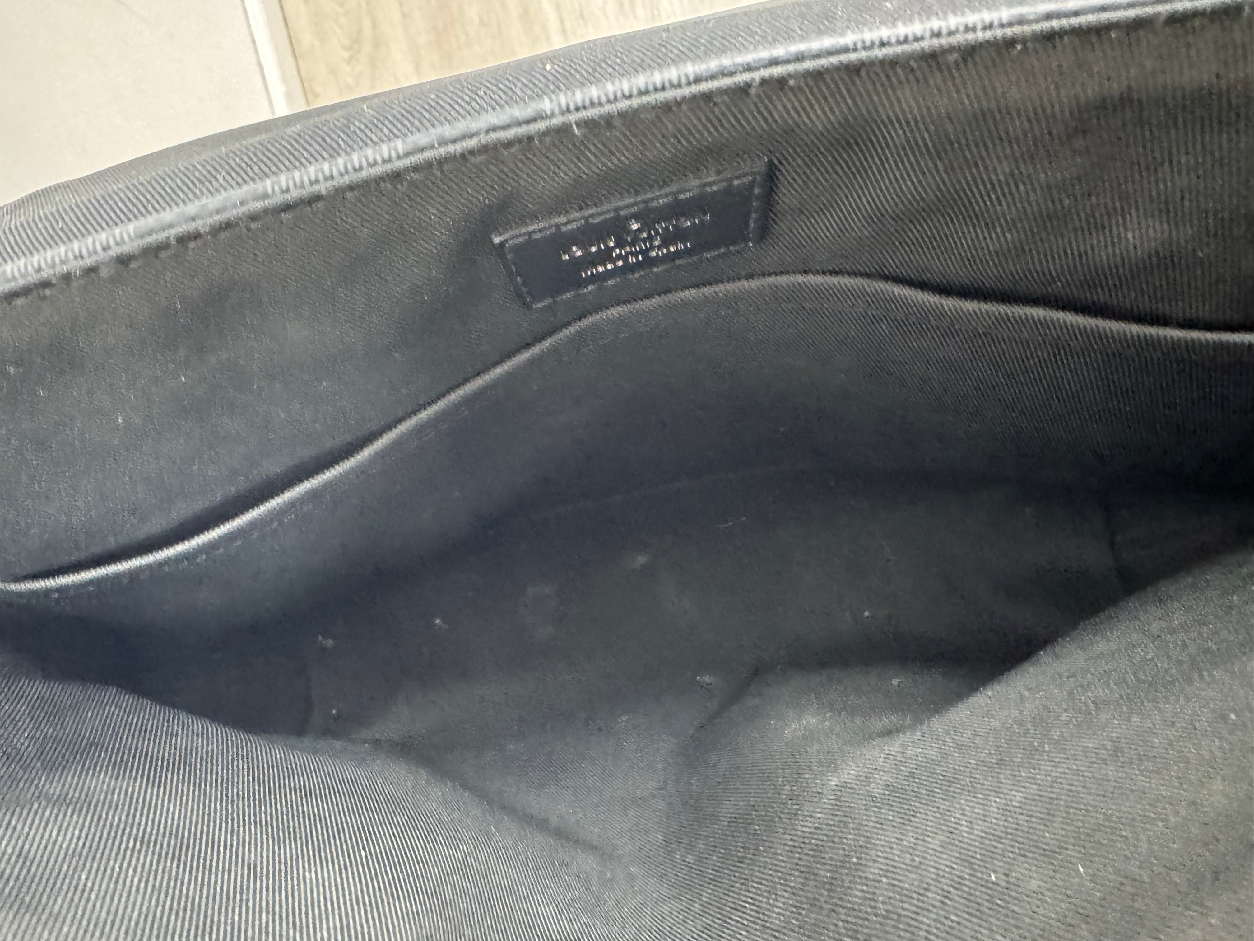 Louis Vuitton Black Damier District Messenger Bag