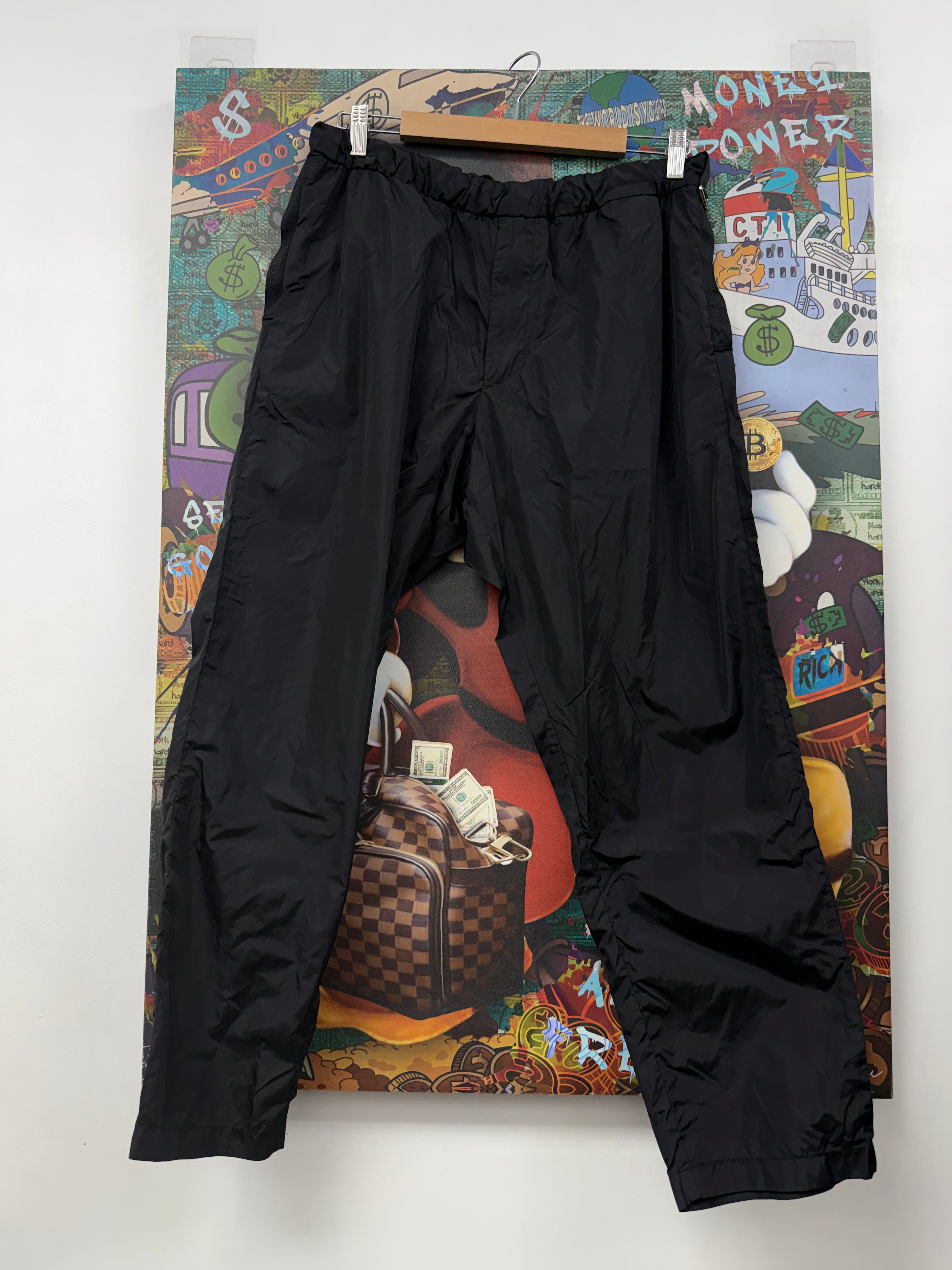 Prada Black Nylon (Burn Mark) Pants