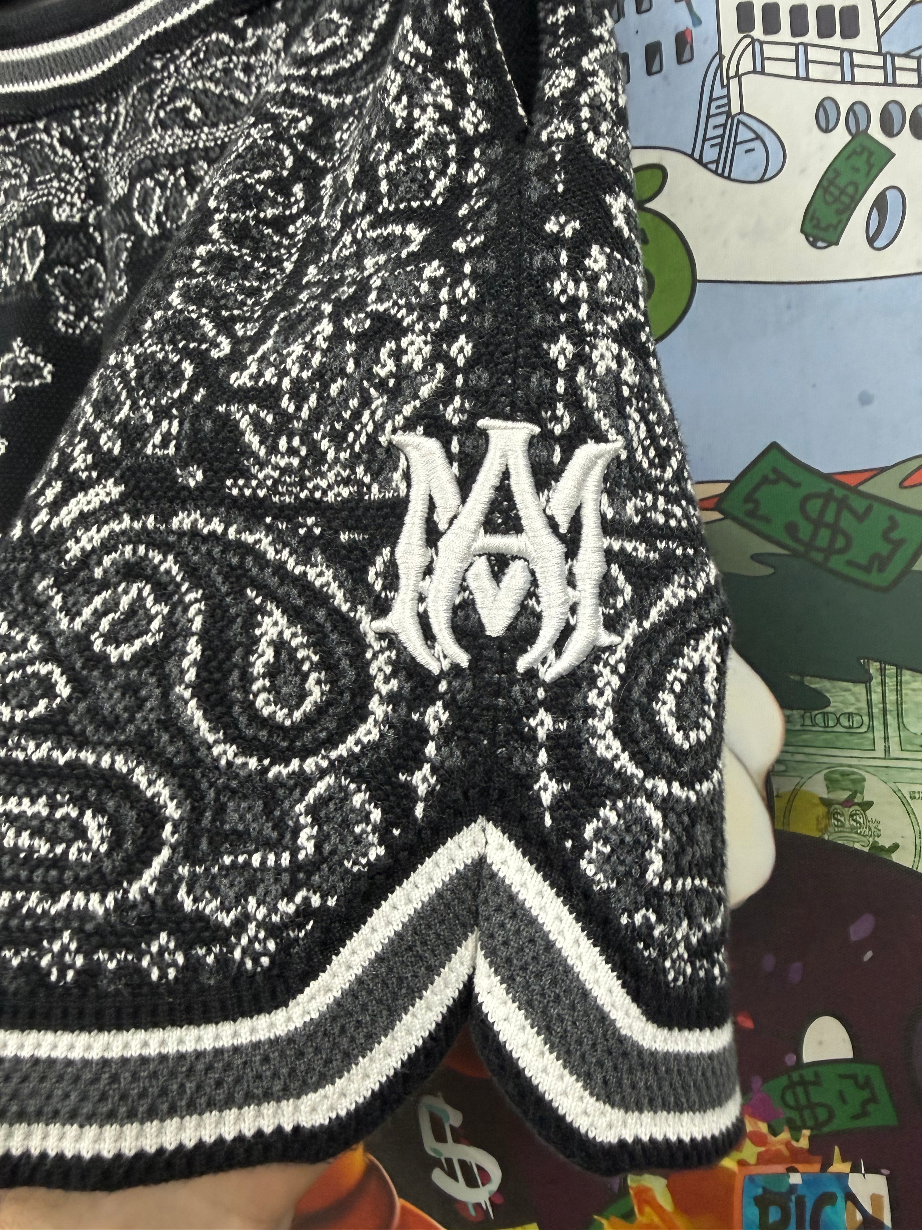 Amiri Black Bandana B-Ball Shorts