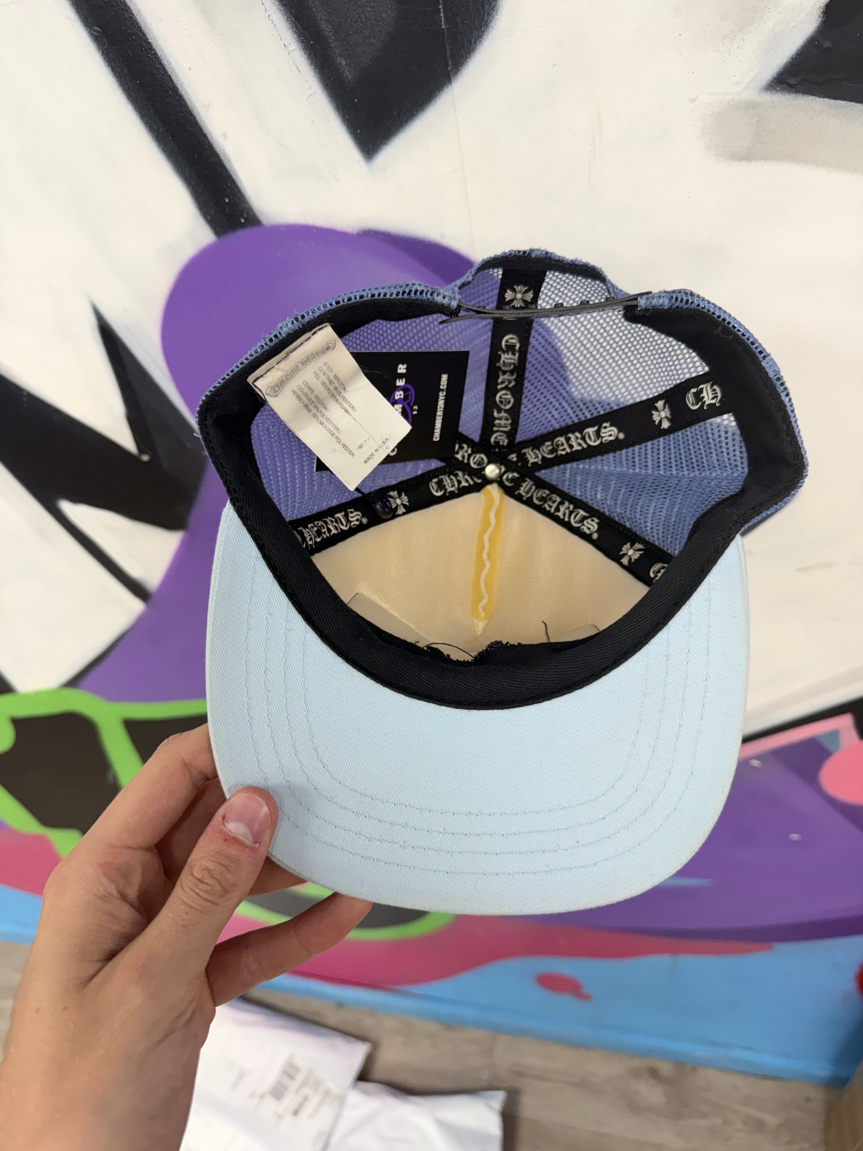Chrome Hearts Baby Blue Miami CH Hat