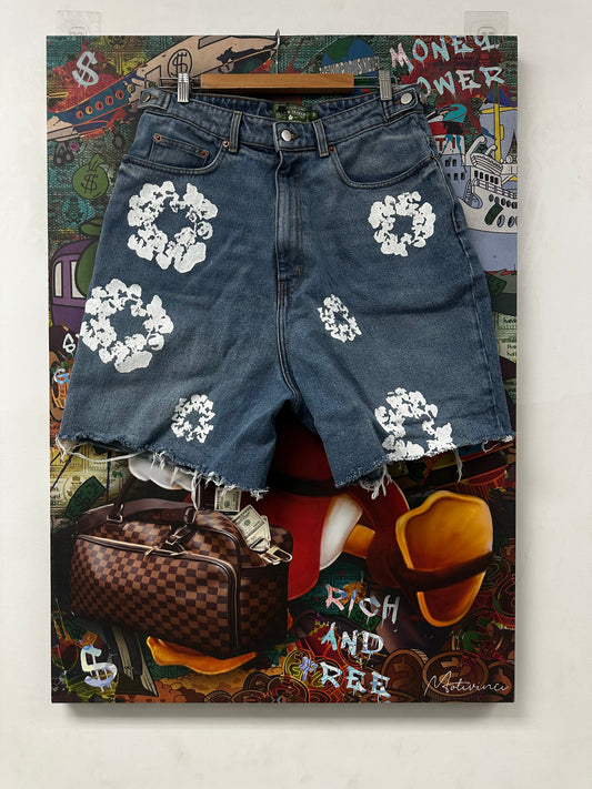 Denim Tears Jean Shorts Light Wash Used Medium
