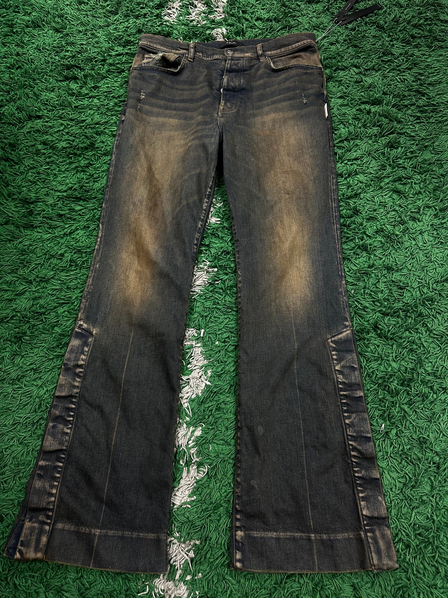 Amiri Jeans Faded Wash Flare Jeans 34 Used