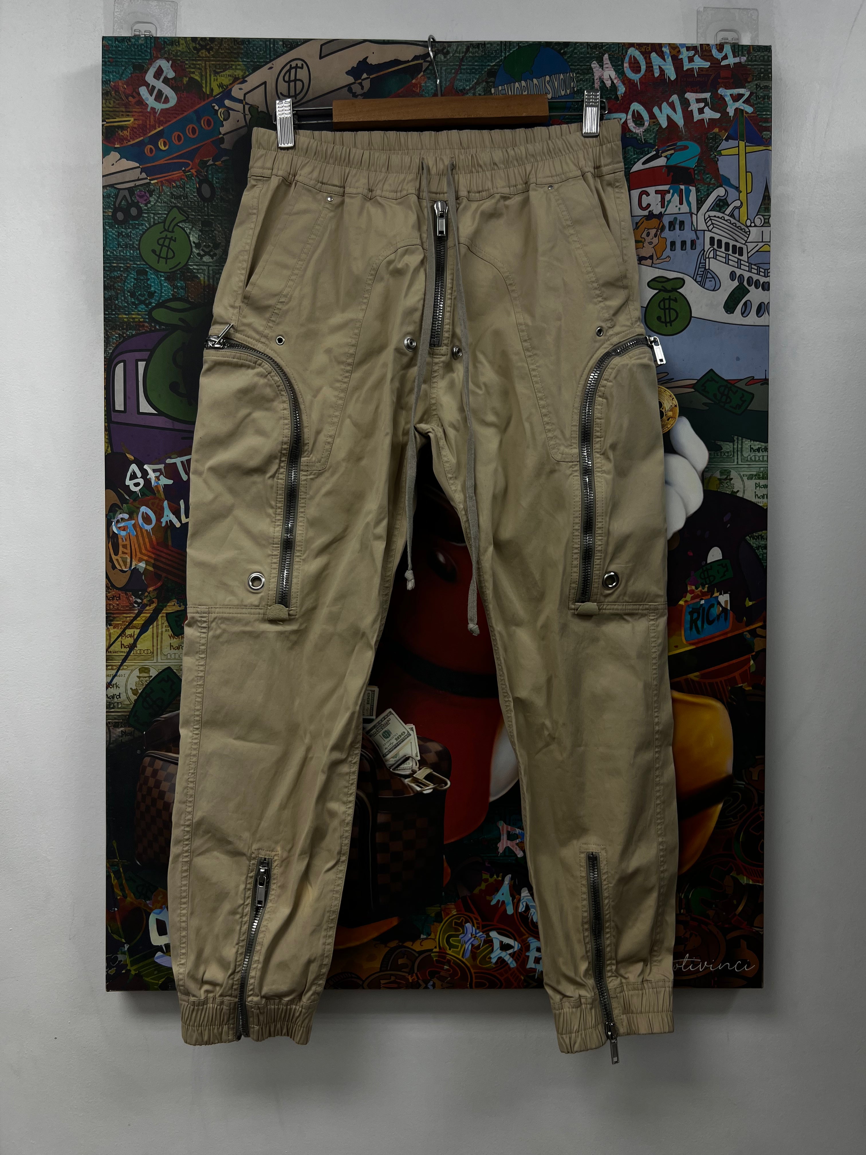 Rick Owens Sand Bauhaus Cargo Pants